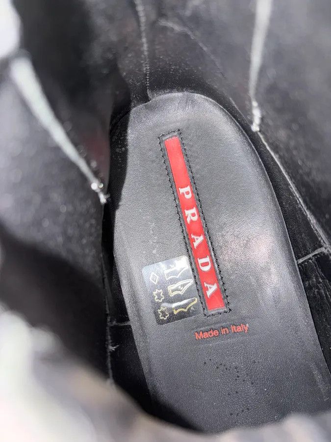 Prada 2000s Prada Black Leather Chelsea Boots Size US 8.5 / EU 41-42 - 12 Thumbnail