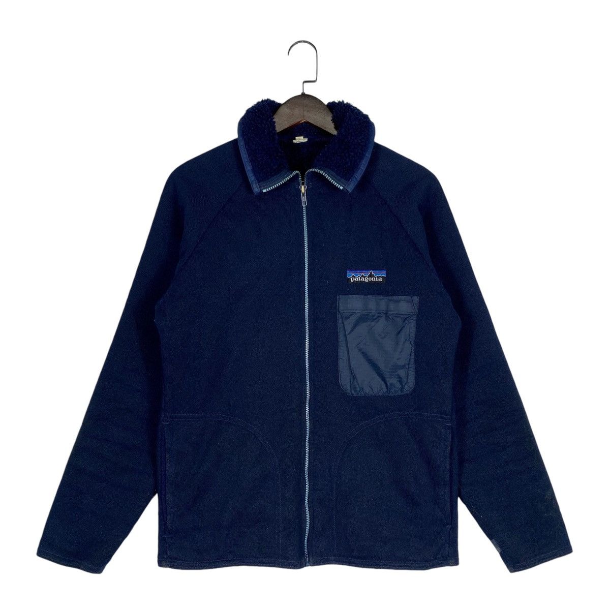 Patagonia × Vintage Vintage 70s Patagonia Deep Pile Full Zip Fleece Sweater Size US M / EU 48-50 / 2 - 2 Thumbnail