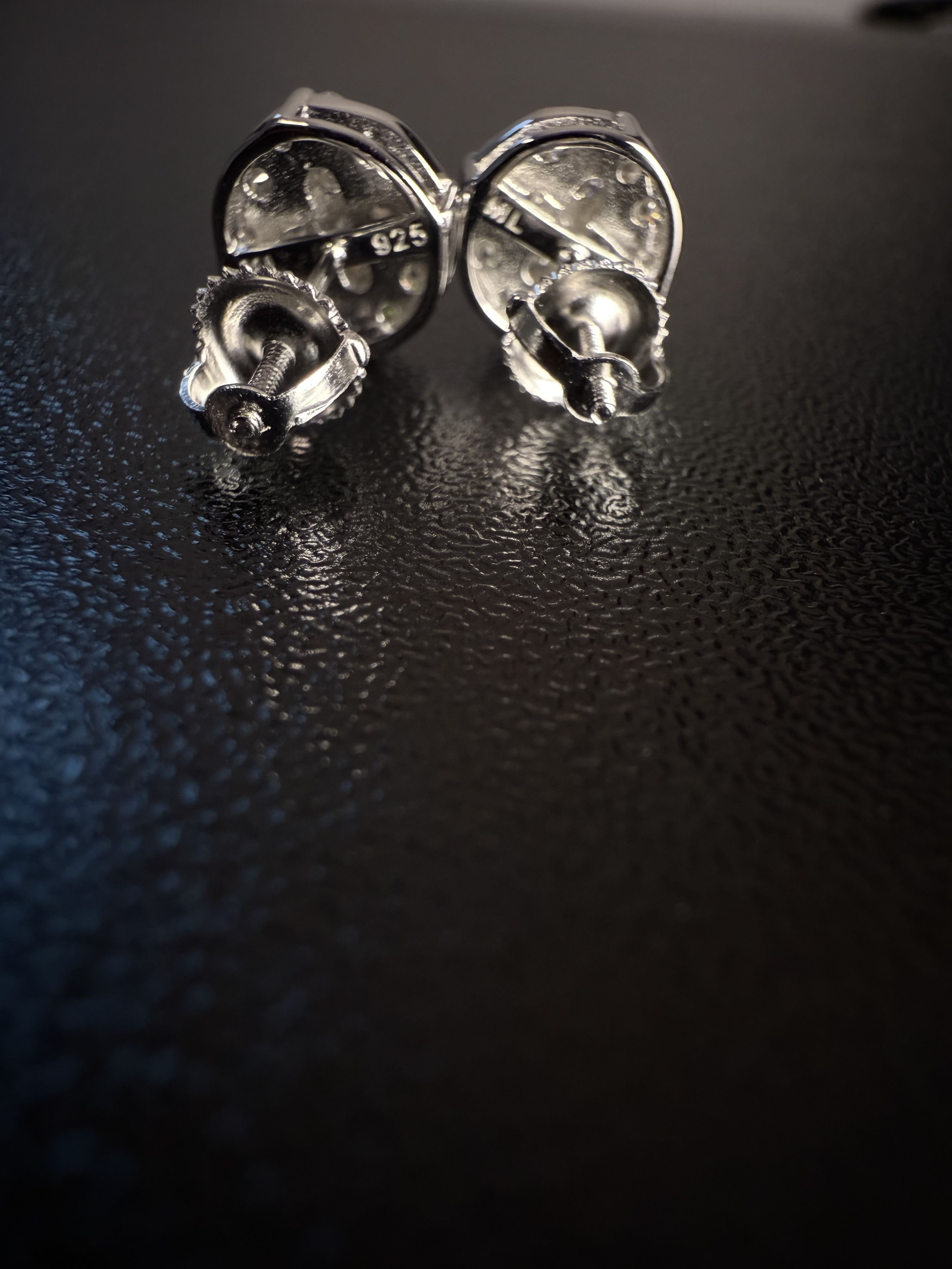 Other Silver Half Snowball's Moissanite Mens Earrings Size ONE SIZE - 11 Thumbnail