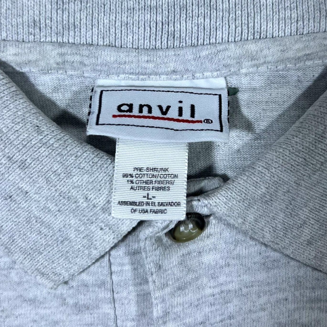 Anvil VINTAGE Anvil Kennedy Space Center “Space Shuttle” NASA Embroidered Polo Shirt Top Large Mens Grey Shirt Size US L / EU 52-54 / 3 - 4 Thumbnail