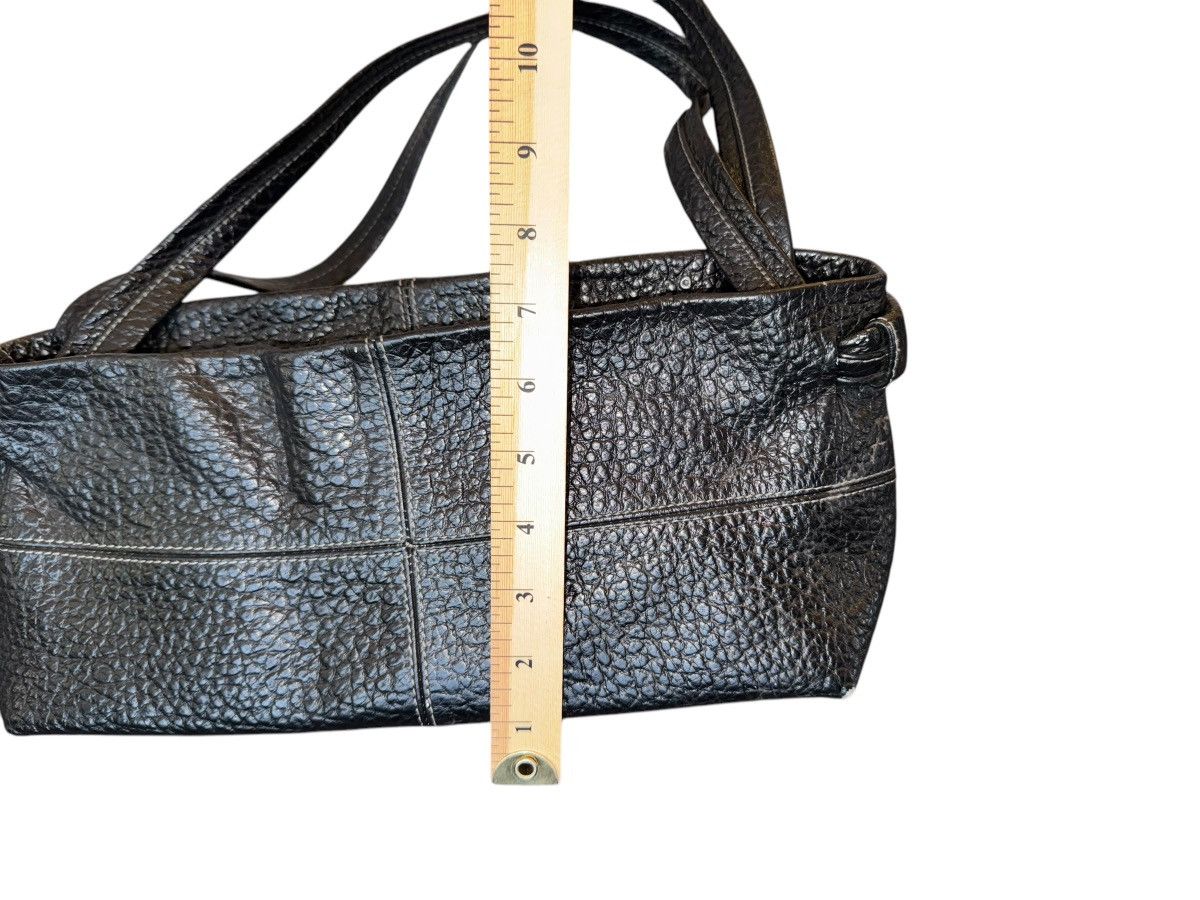 Vintage Y2K VTG PLINIO VISONA PEBBLED LEATHER SHOULDER bag in black Size ONE SIZE - 8 Thumbnail