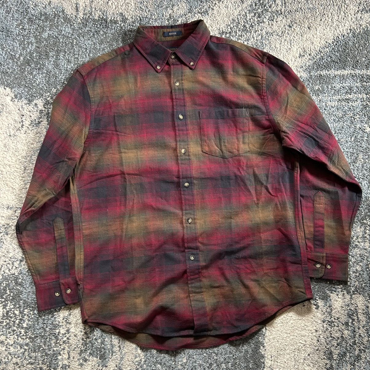 Pendleton HEAVYWEiGHT MASON FLANNEL BUTTON DOWN TAN COYOTE RASPBERRY Size US L / EU 52-54 / 3 - 11 Thumbnail
