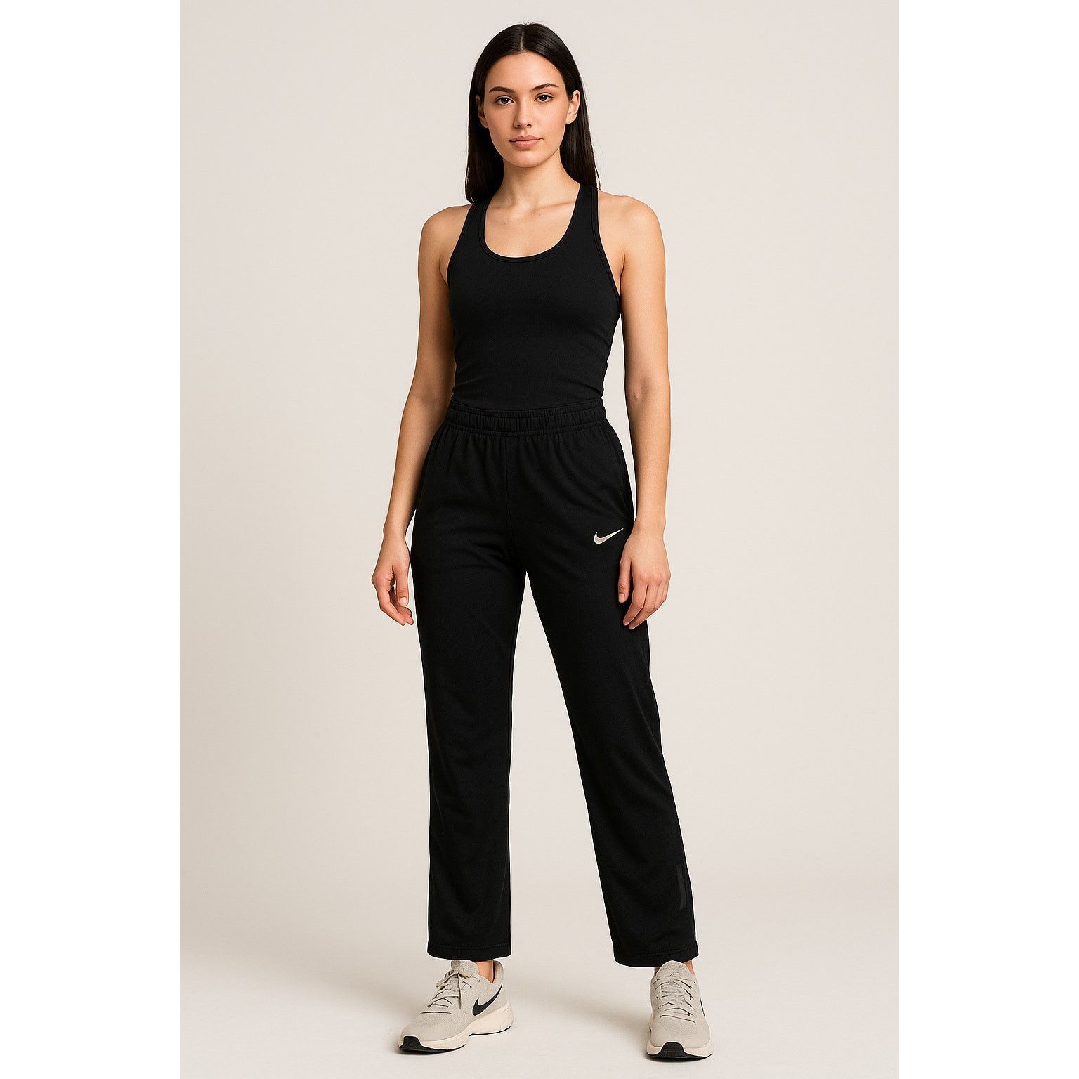 Nike Nike Dri-Fit Black Training Pants S Activewear Track Joggers Size 24" / US 00 / IT 34 - 1 Thumbnail