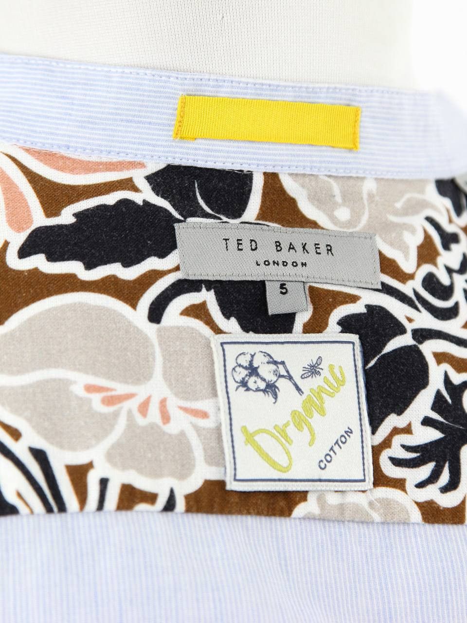 Ted Baker TED BAKER Collarless shirt made of linen and cotton Size US XL / EU 56 / 4 - 6 Thumbnail