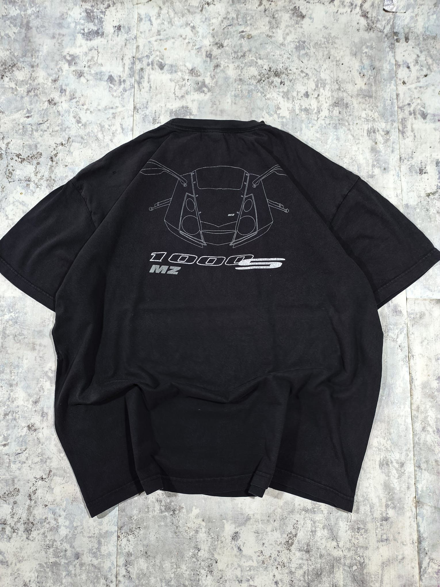 Vintage vintage 90s faded motorcycle graphic tshirt trashed Size US XL / EU 56 / 4 - 1 Thumbnail