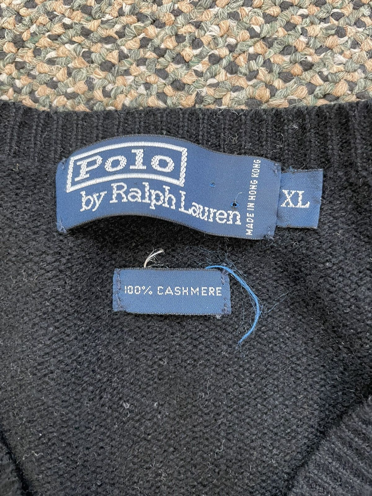 Polo Ralph Lauren × Vintage V-Neck Cashmere Sweater Size US XL / EU 56 / 4 - 3 Thumbnail
