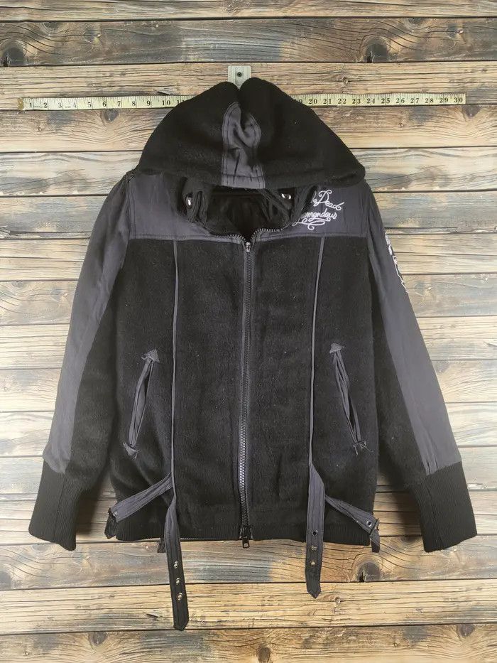 Vintage DL Mazaria Skull Black Hoodie Sweater Jacket #S2907 Size US S / EU 44-46 / 1 - 17 Thumbnail
