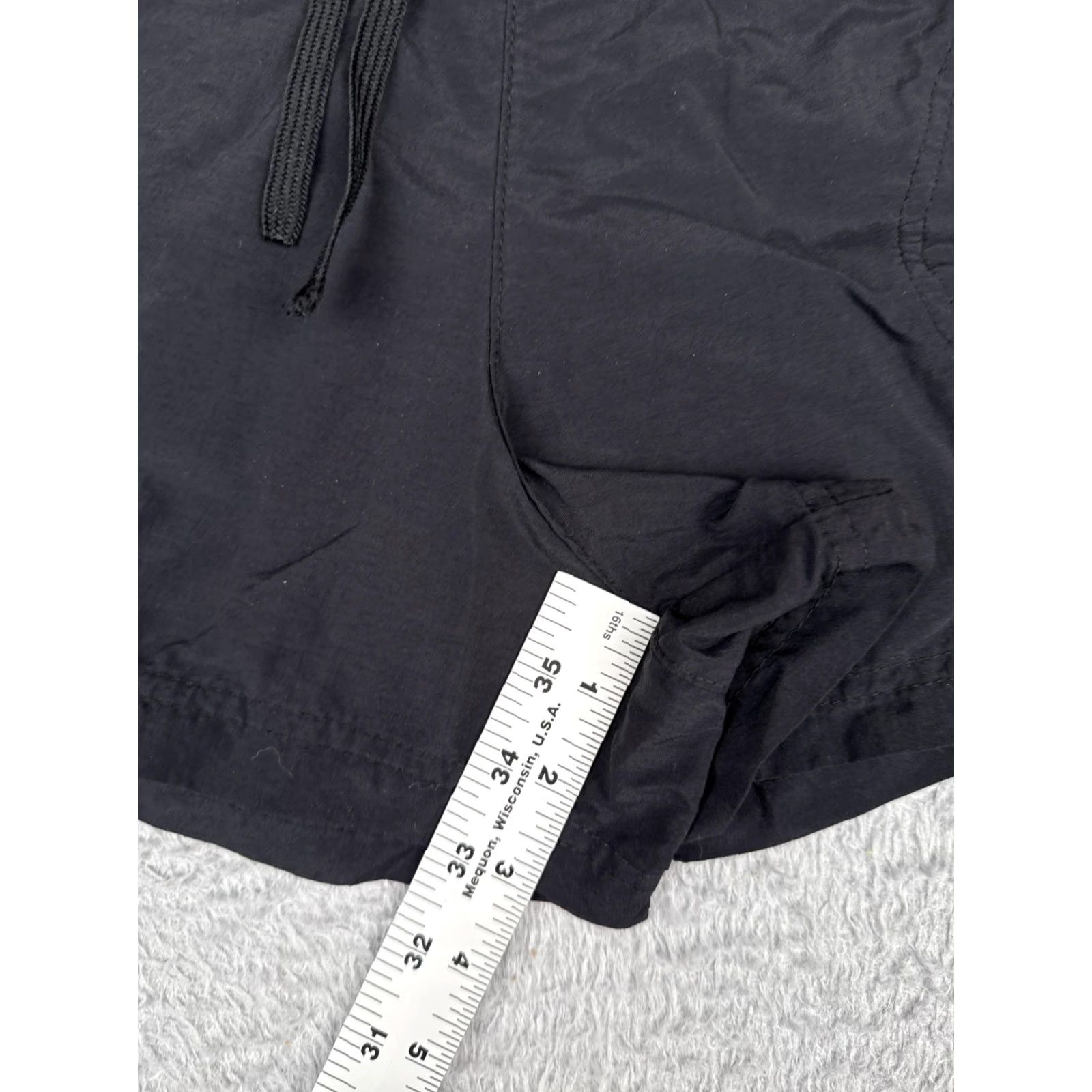 Vintage Columbia Shorts Womens L Black Quick Dry 3 Inseam Elastic Waist Pockets Athletic Outdoor Summer Mens? Size 36" / US 14 / IT 50 - 6 Thumbnail