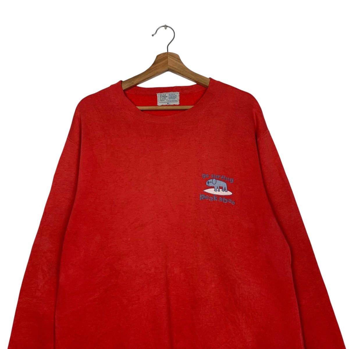 Japanese Brand Vintage Peakaboo Surf Wear Sweatshirt Size US L / EU 52-54 / 3 - 3 Thumbnail
