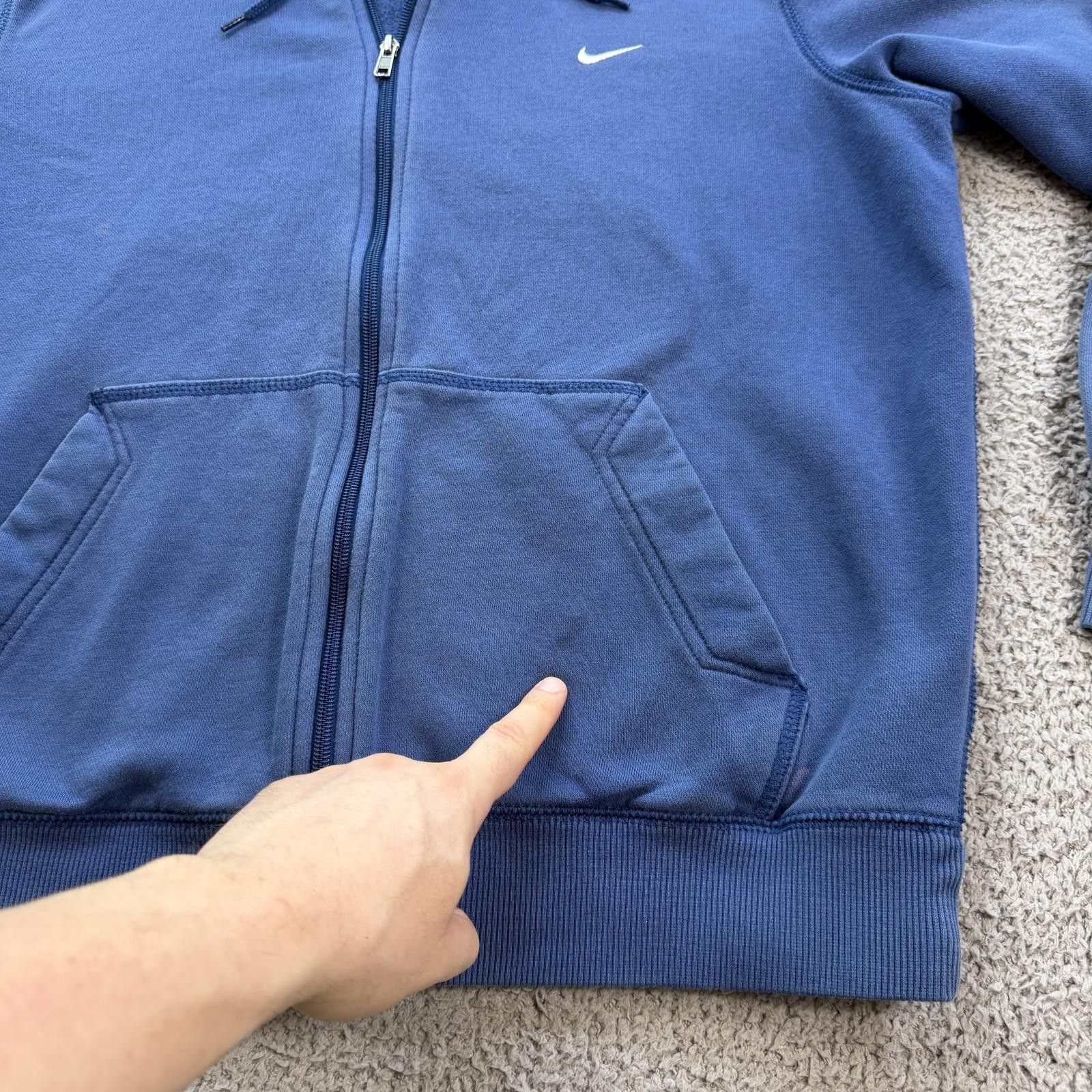 Nike Vintage Y2K Nike Athletic Dept Full Zip Hoodie Large Blue Size US L / EU 52-54 / 3 - 7 Thumbnail