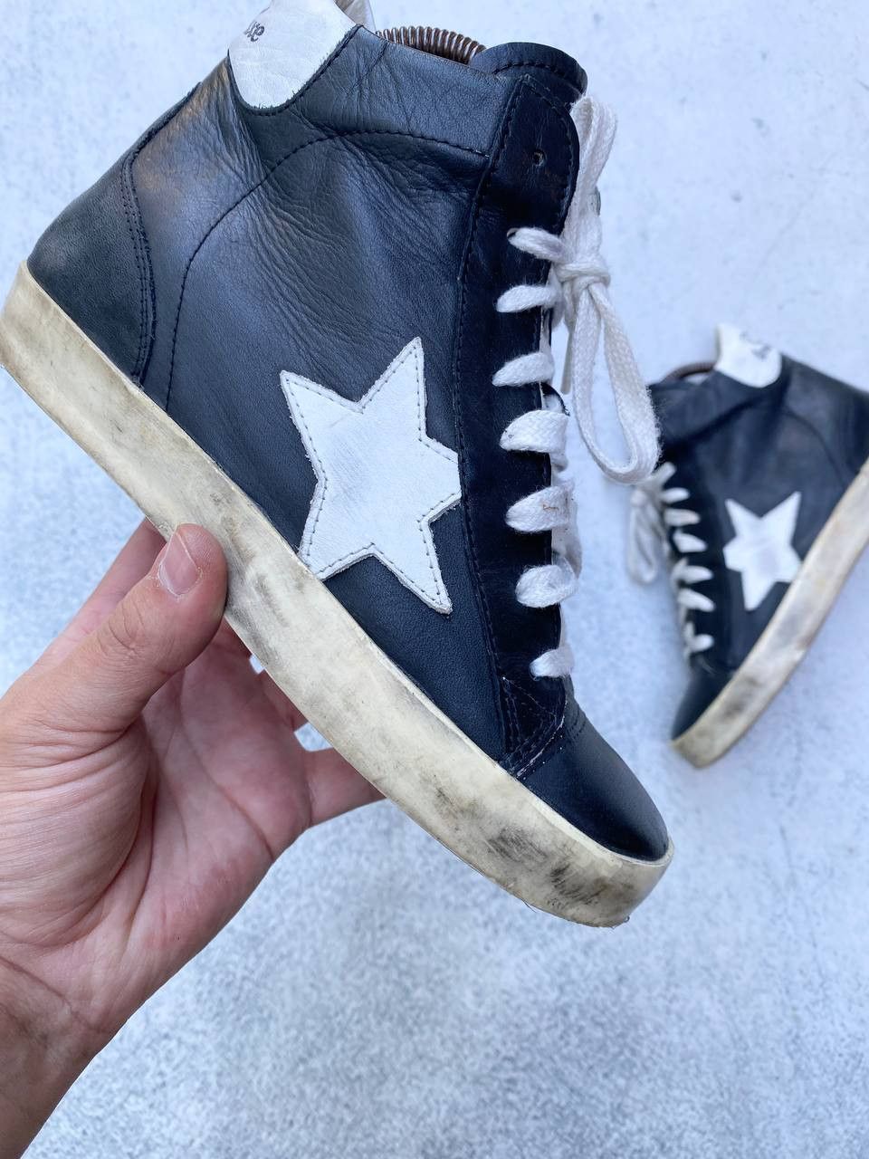 If Six Was Nine Vintage Isabel Marant Golden Goose style Faded Sneakers Size US 7 / IT 37 - 2 Thumbnail