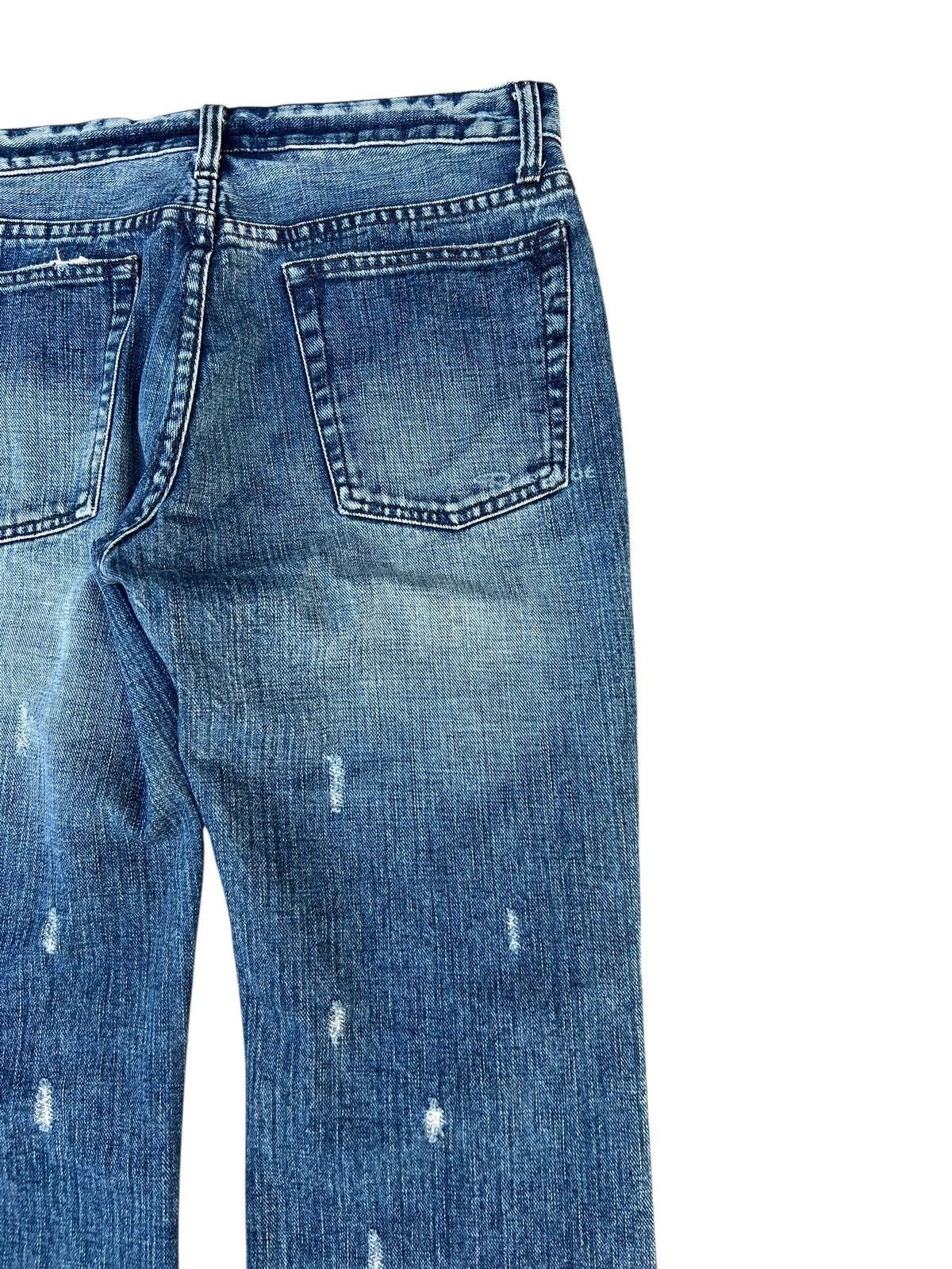 Vintage ABX. Japan Ripped Distressed Denim Studded Bootcut Jeans Size US 30 / EU 46 - 17 Thumbnail