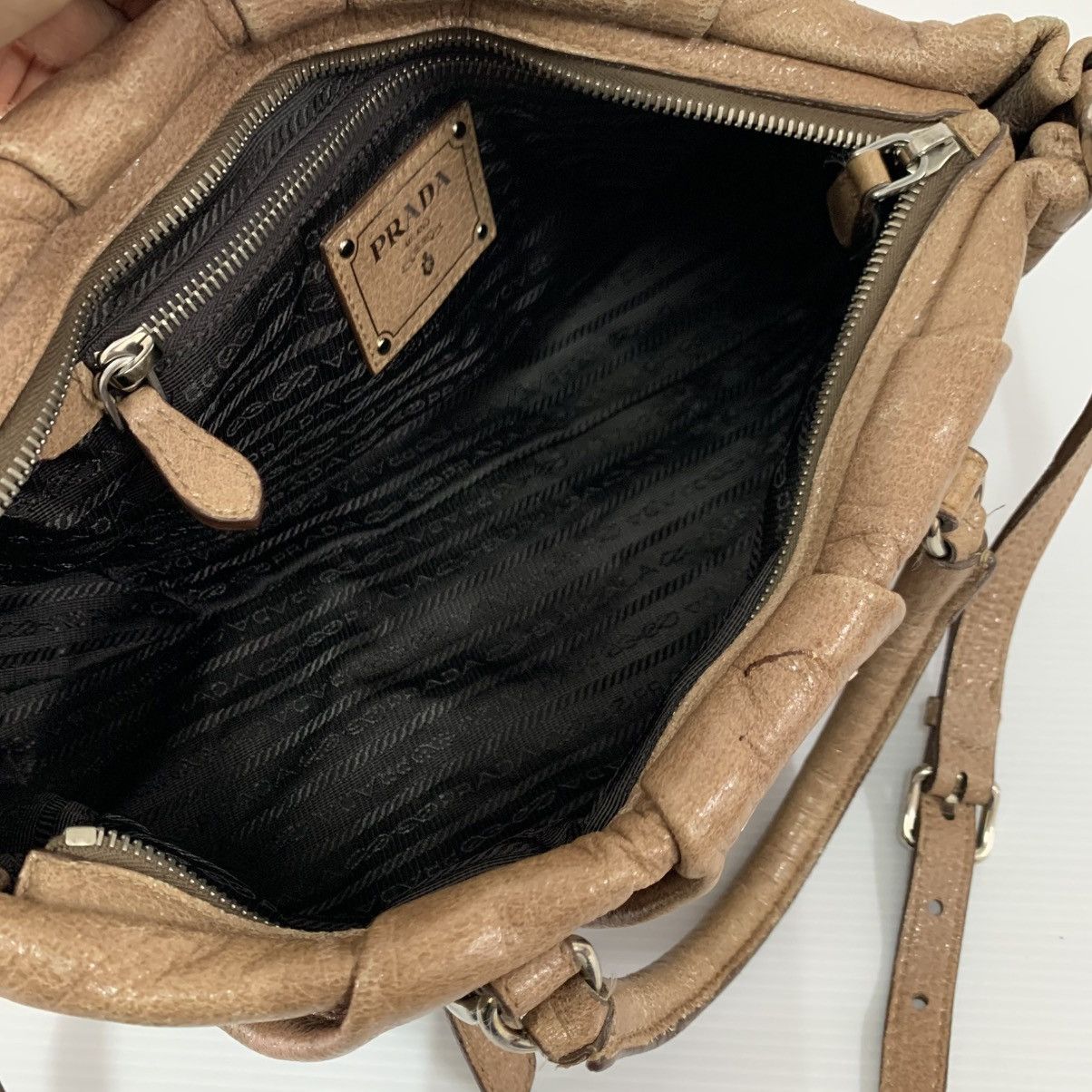 Prada Prada Leather Small Shoulder Bag Size ONE SIZE - 14 Thumbnail