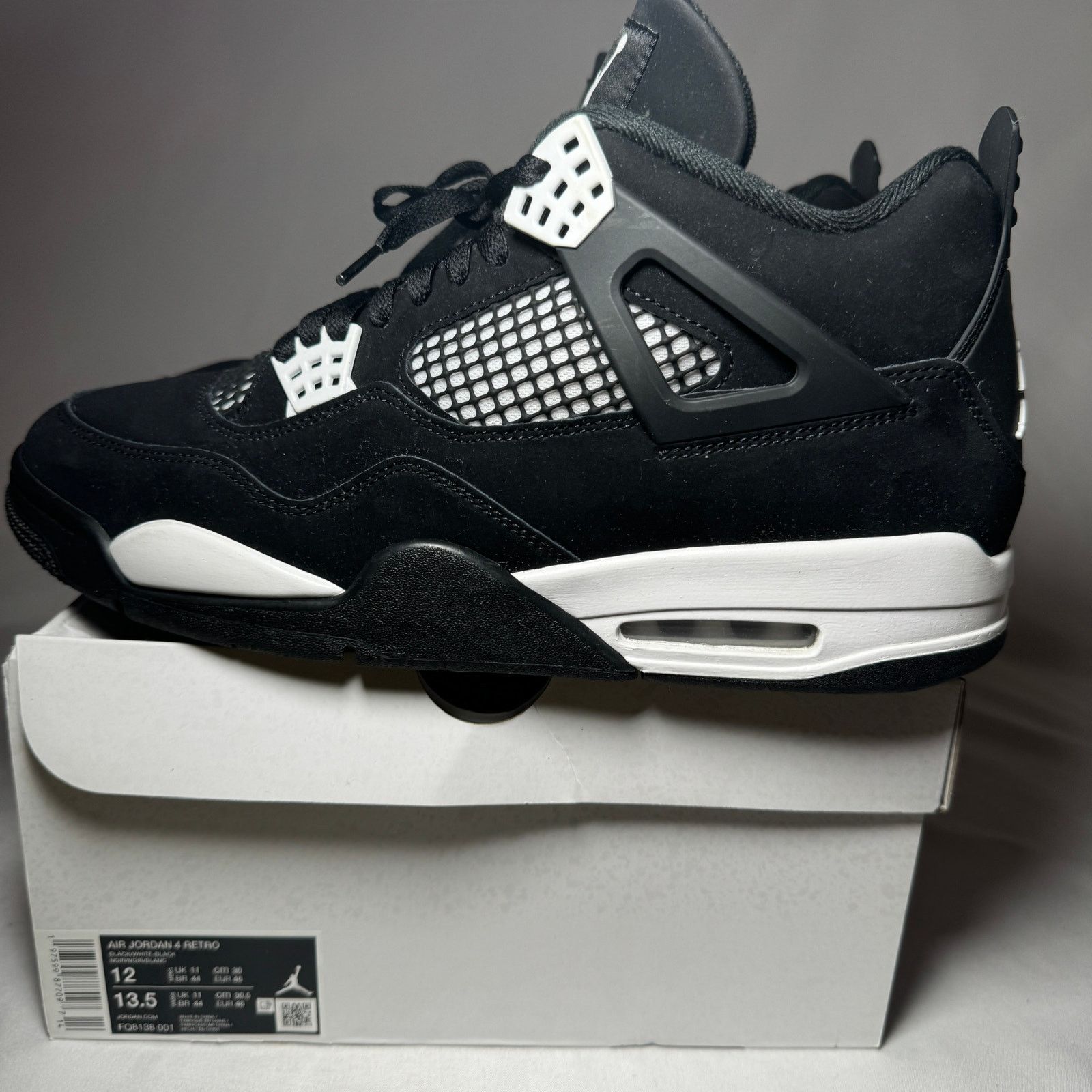 Jordan Brand × Nike Size 12 - Nike Air Jordan 4 Retro White Thunder Men's Shoes Size US 12 / EU 45 - 10 Thumbnail