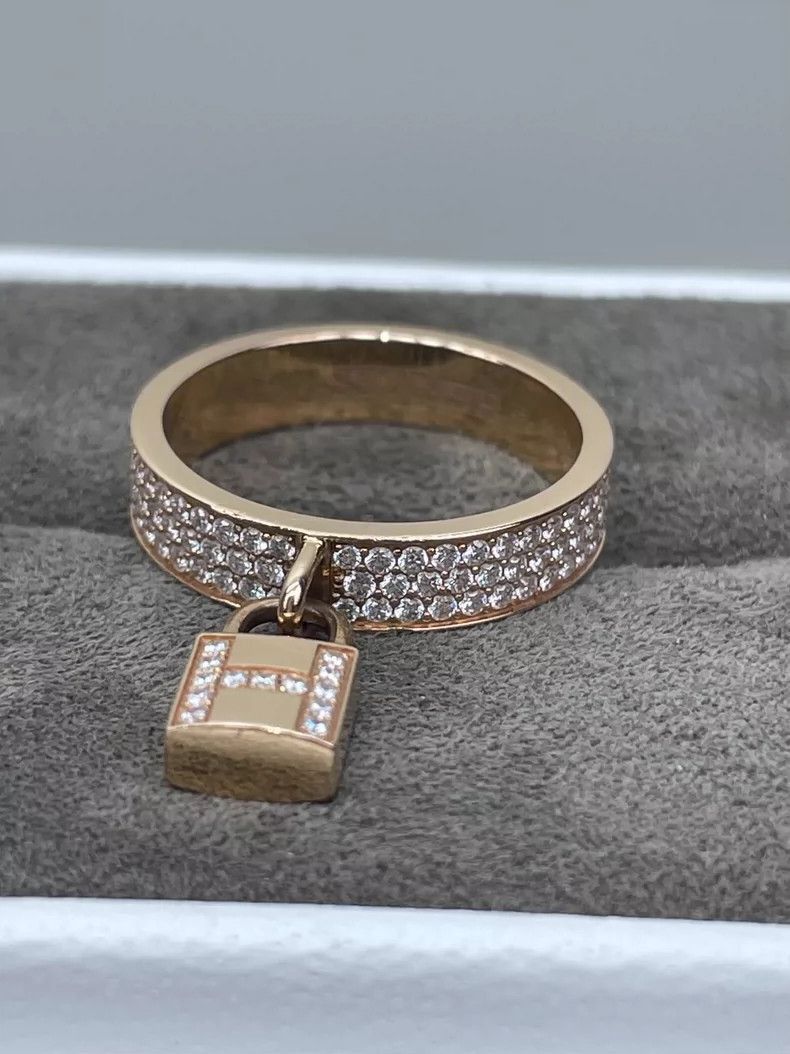 Hermes Hermes Clochette Series Diamond Ring Size 54-2506 Size ONE SIZE - 4 Thumbnail