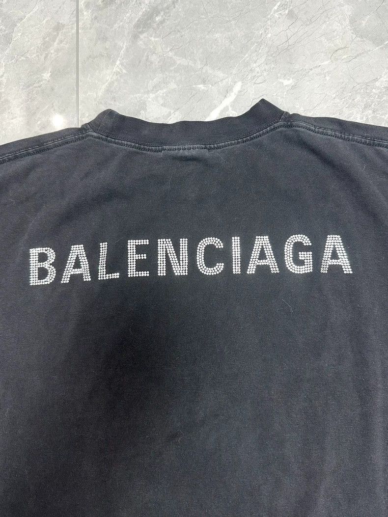 Balenciaga Balenciaga size 2 Rhinestone hot drill logo made old long s Size US S / EU 44-46 / 1 - 3 Thumbnail