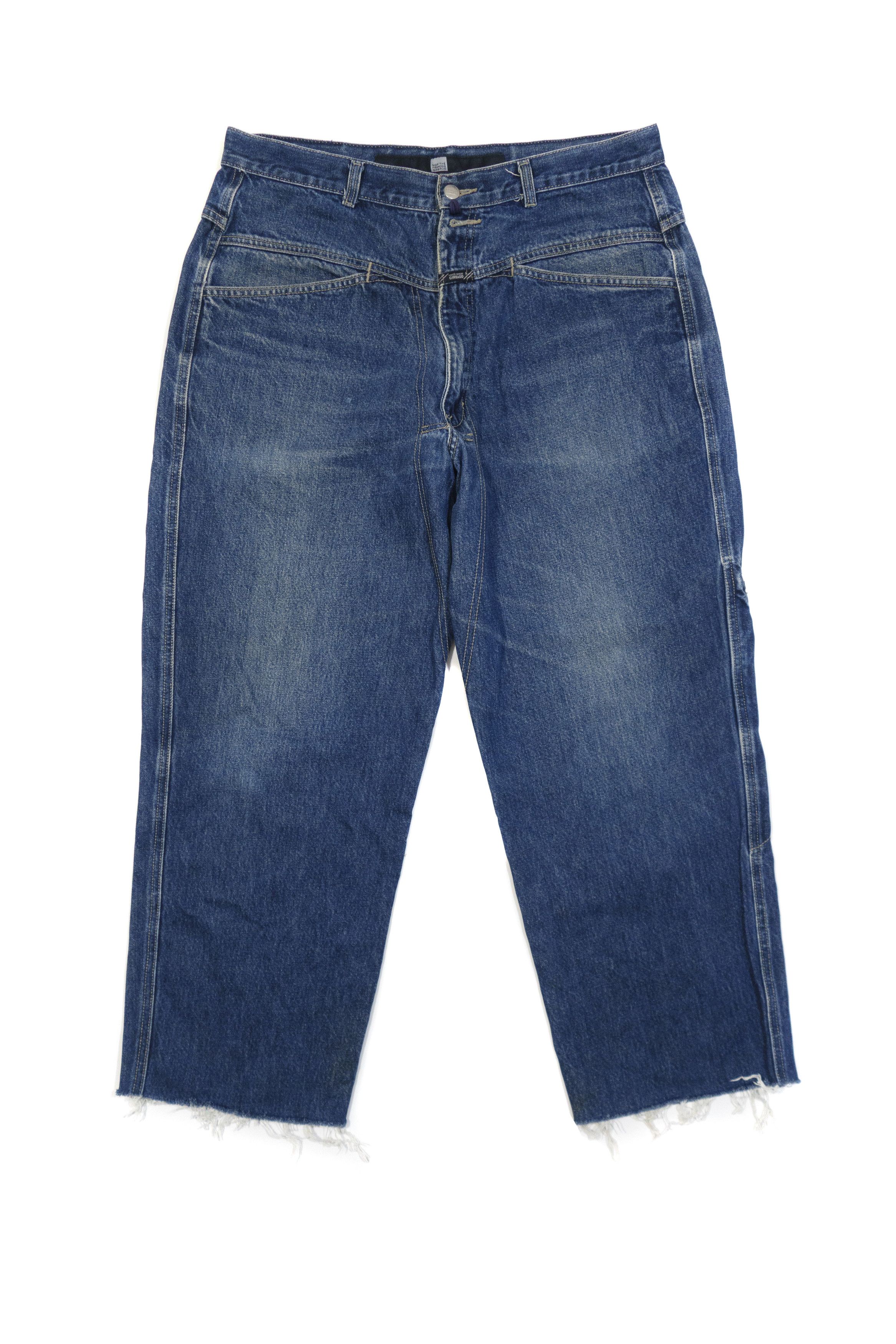 Marithe + Francois Girbaud Y2K Baggy X-Pocket Raw Hem Work Jeans 00s Vintage Size US 36 / EU 52 - 1 Thumbnail