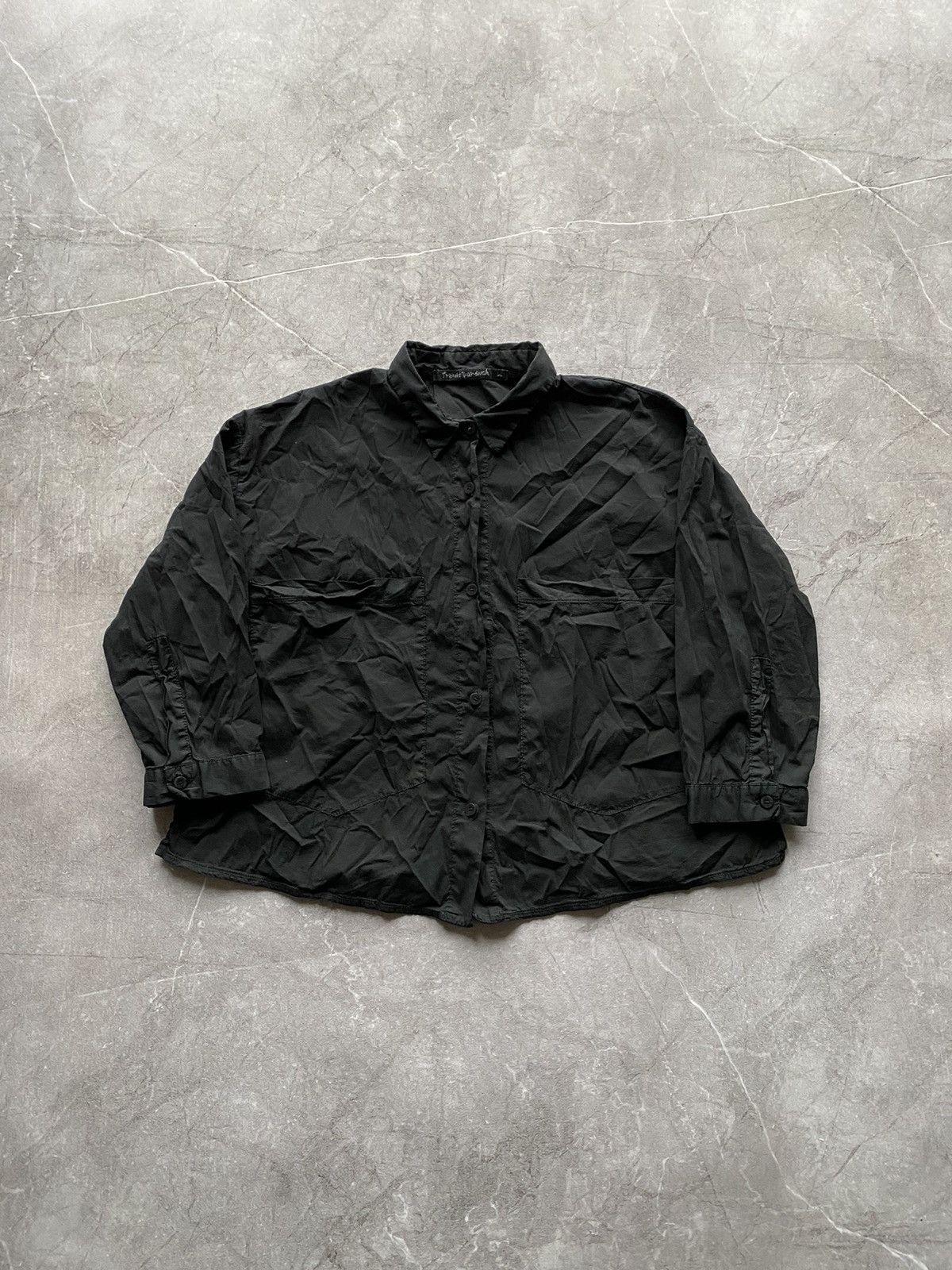 Transit Rare Transit Par Such Crop Top Shirt Button Up Made in Italy Size S / US 4 / IT 40 - 2 Thumbnail