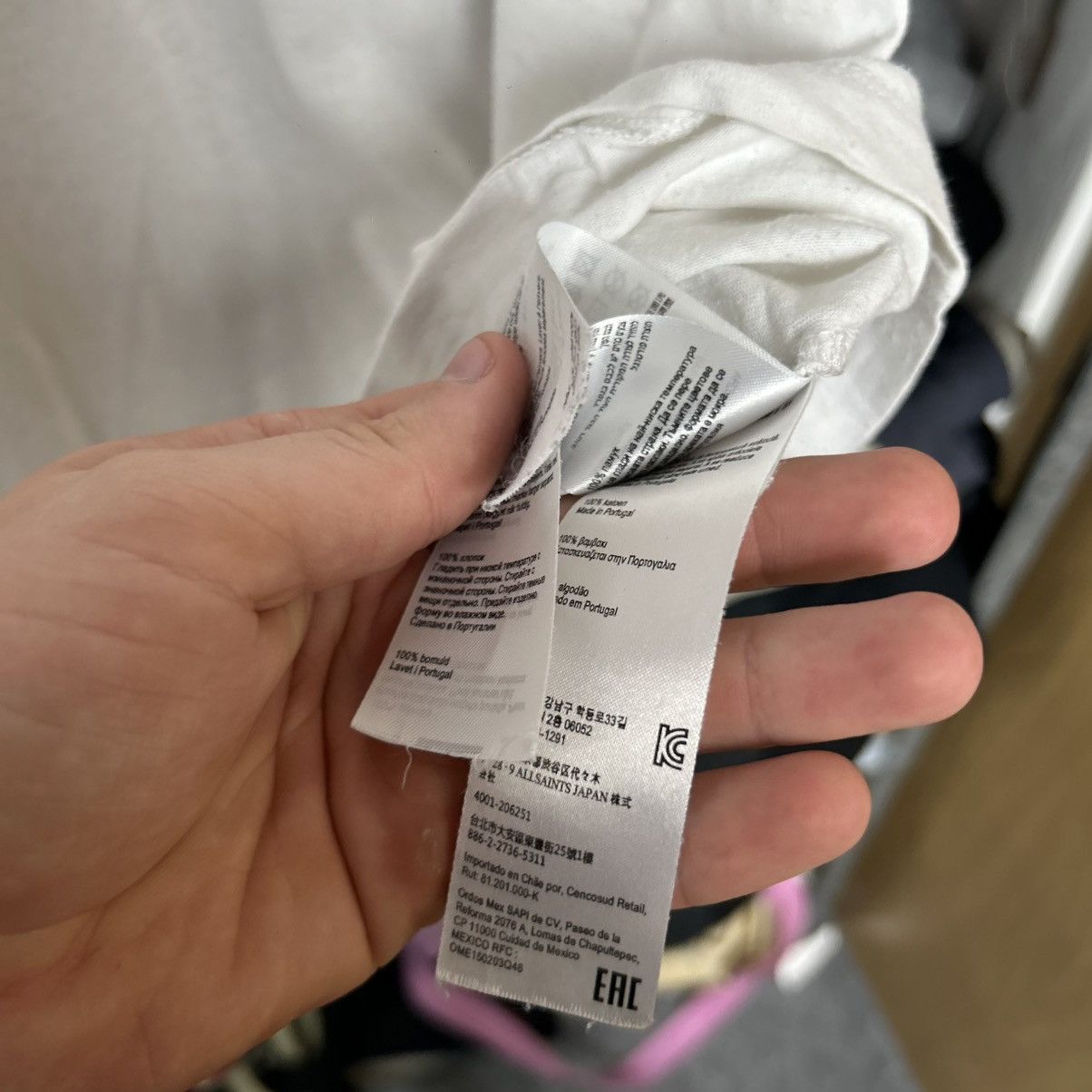 Allsaints Designer Allsaints Big logo streetwear y2k tee size M Size US M / EU 48-50 / 2 - 9 Thumbnail
