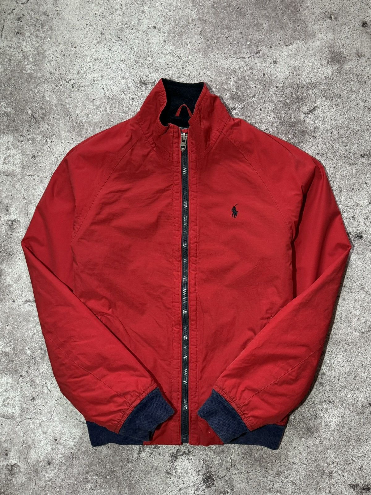 Polo Ralph Lauren × Vintage Polo Ralph Lauren Nylon Fleece Jacket Red Windstoper Size S Size US S / EU 44-46 / 1 - 1 Thumbnail