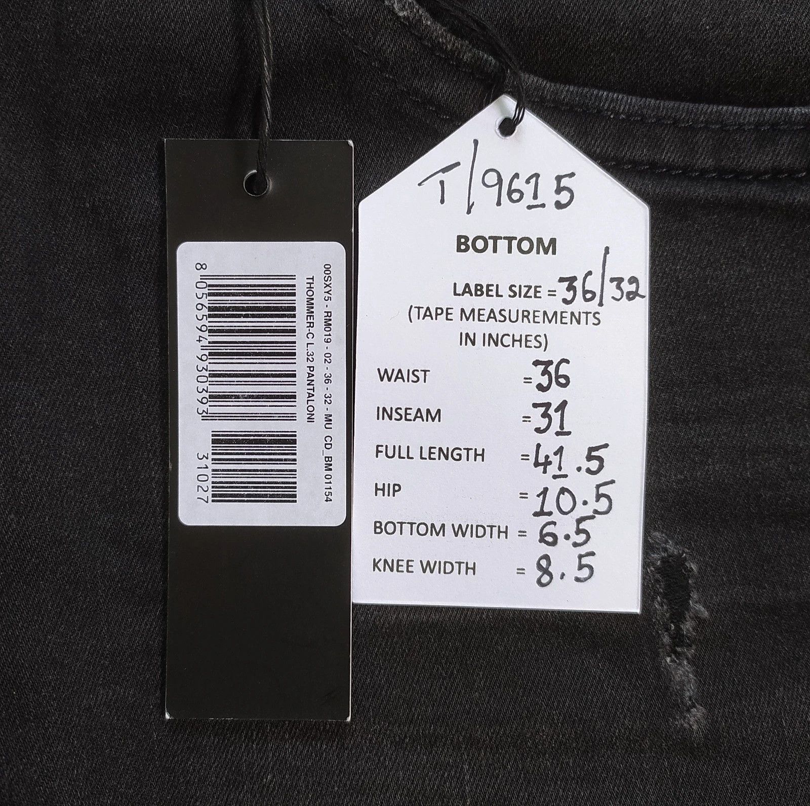 Diesel Diesel THOMMER-C L.32 MENS JEANS T/9615 Size US 36 / EU 52 - 6 Thumbnail