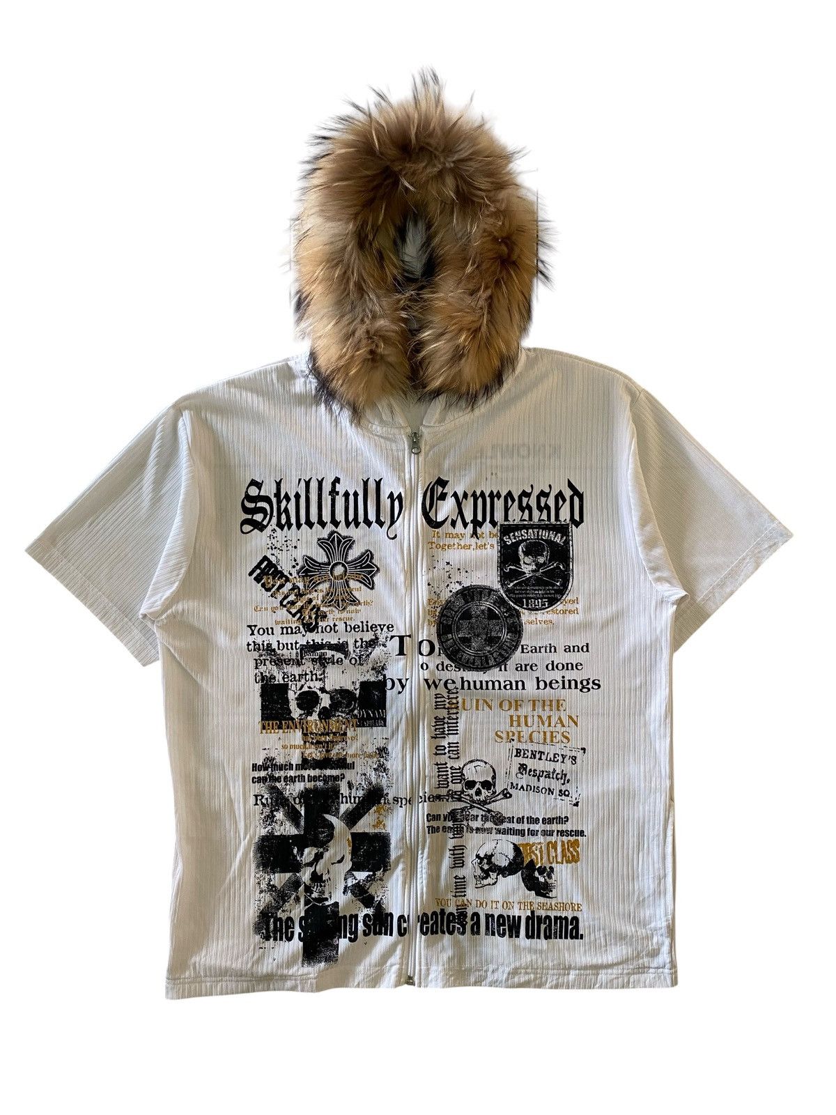 Japanese Brand Fur Beaumont Carr Vintage Punk Japanese Dark Gothic Hoodie Size US XXL / EU 58 / 5 - 1 Thumbnail