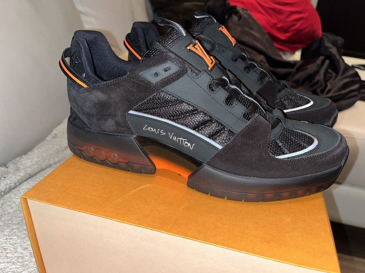 image of Louis Vuitton X Lucien Clark A View Sk8 Shoe in Black, Men's (Size 9)