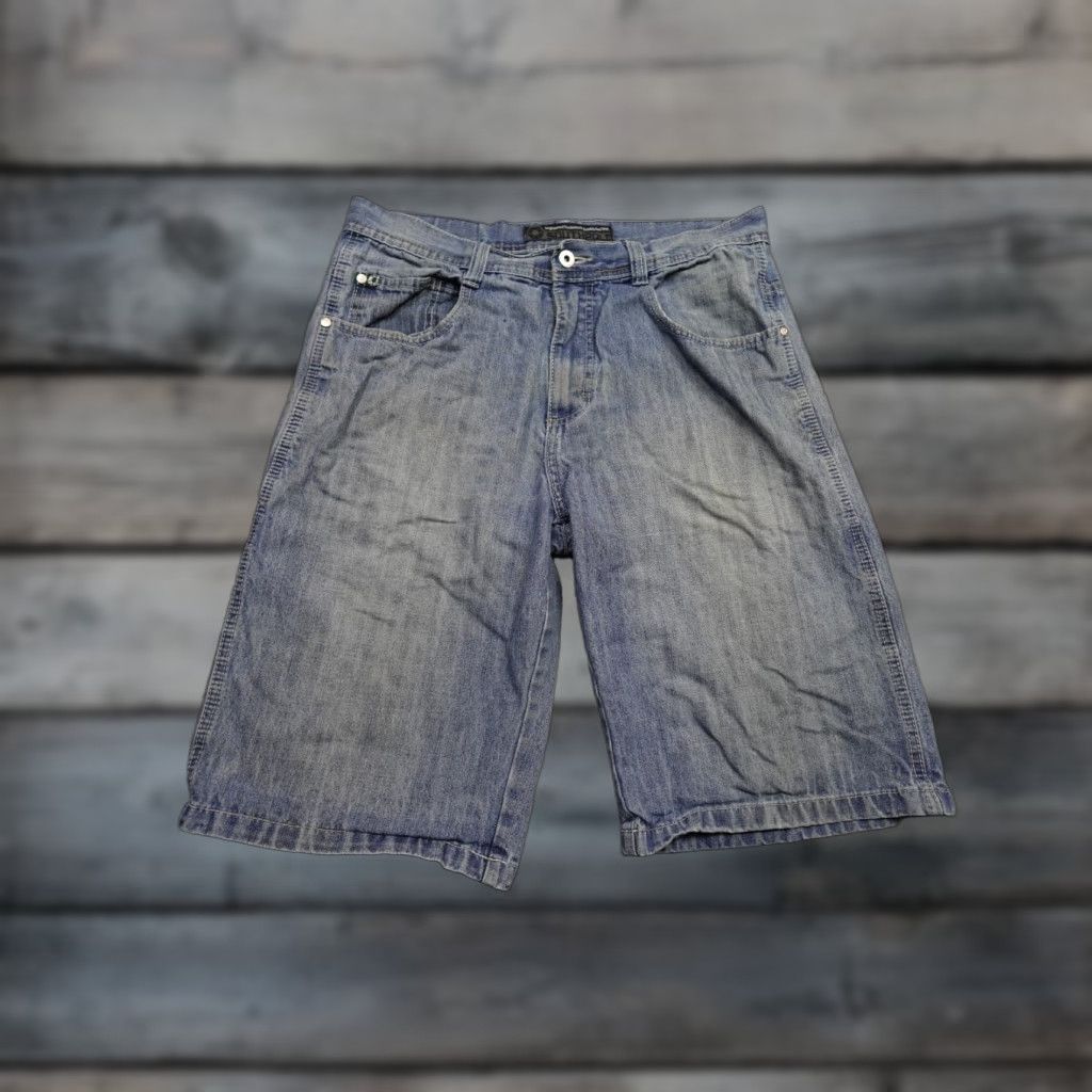 Southpole VINTAGE Southpole Mens Shorts 34 Blue Baggy Loose Fit Hip Hop Skater Retro Denim Size US 34 / EU 50 - 1 Thumbnail