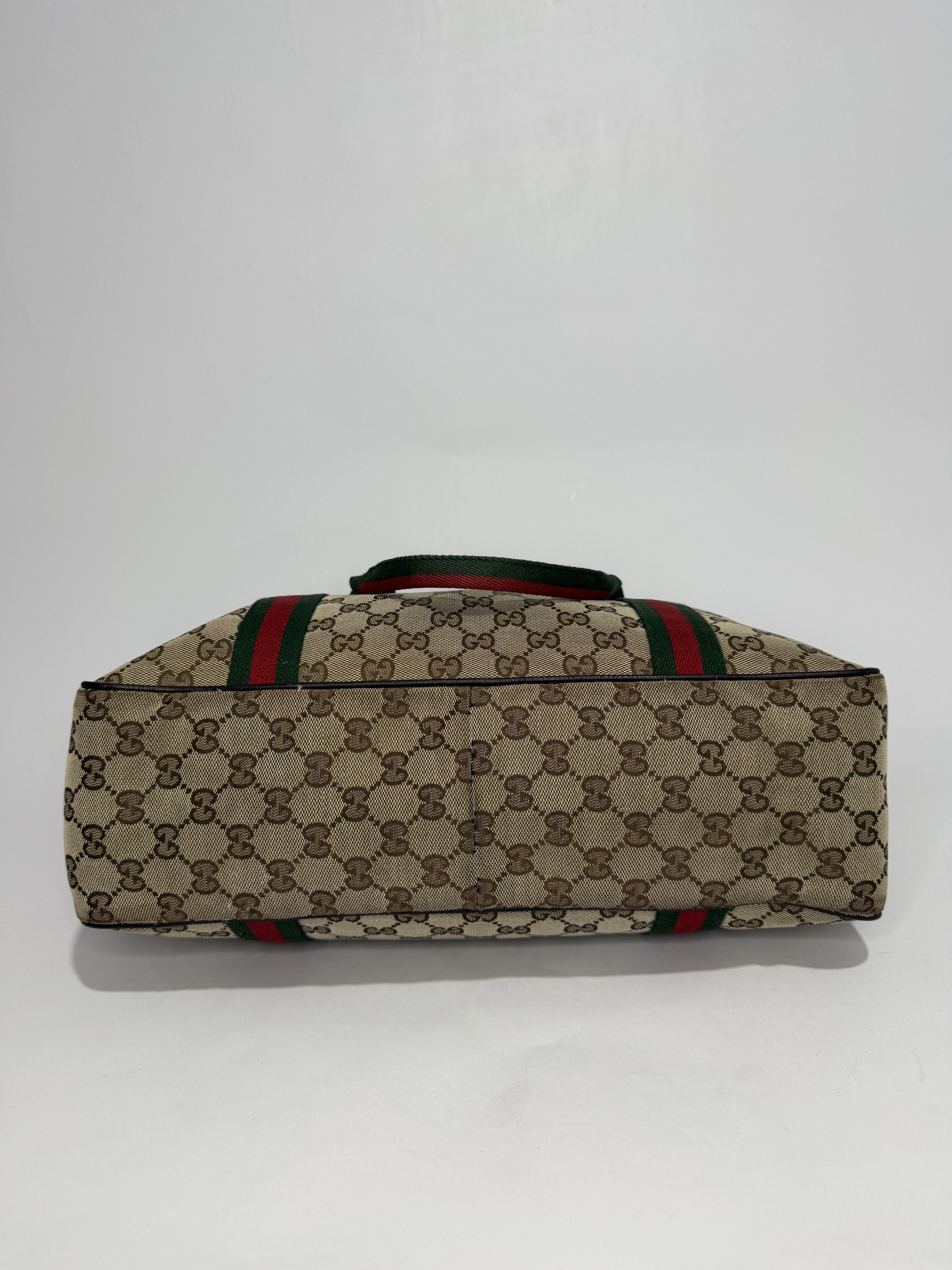 Gucci Gucci GG Canvas Web Medium Carry-On Duffle Bag Size ONE SIZE - 4 Thumbnail