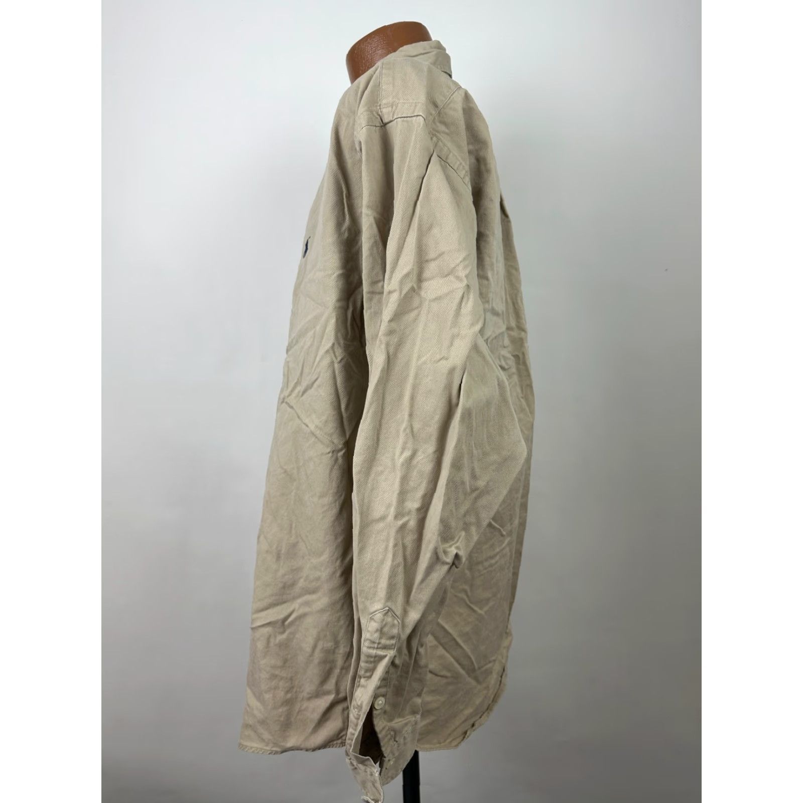 Ralph Lauren VINTAGE Ralph Lauren Shirt Men XL Oversized 90s Twill Beige Size US XL / EU 56 / 4 - 6 Thumbnail