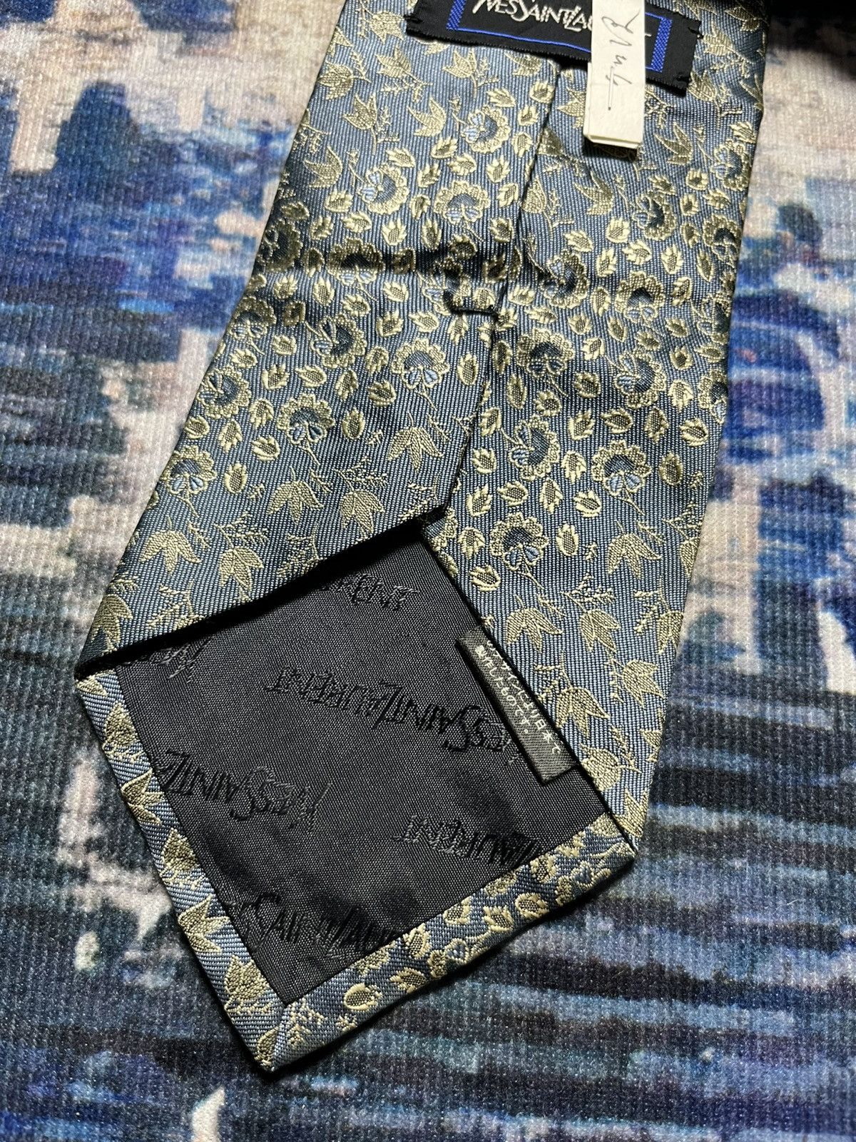 Yves Saint Laurent 🎀Vintage YvesSaintLaurent Full Print Necktie Japan Size ONE SIZE - 4 Thumbnail