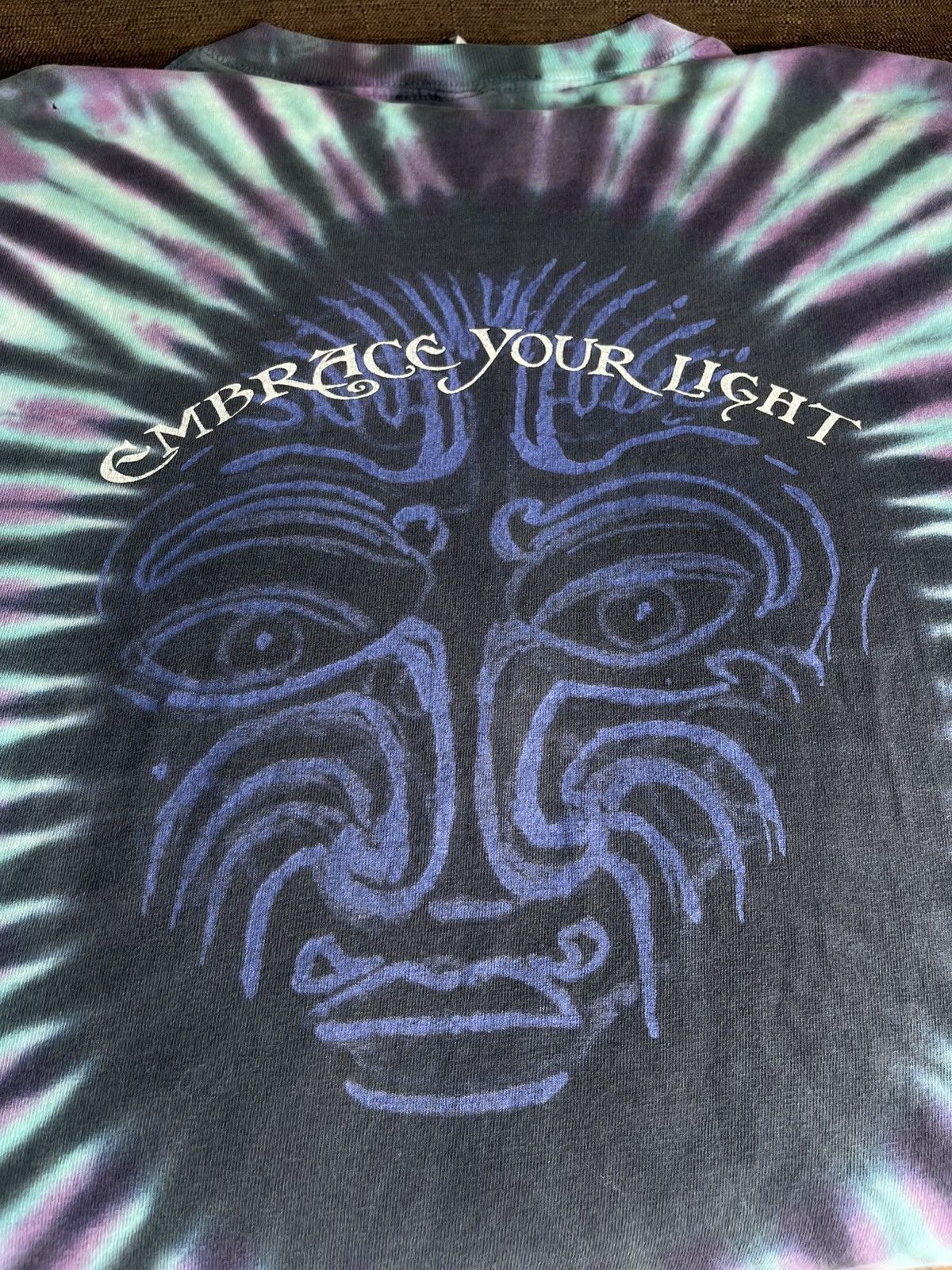 Band Tees Santana Carlos Tie-Dye"Embrace Your Light"Sundog Vintage Tee Size US M / EU 48-50 / 2 - 7 Thumbnail