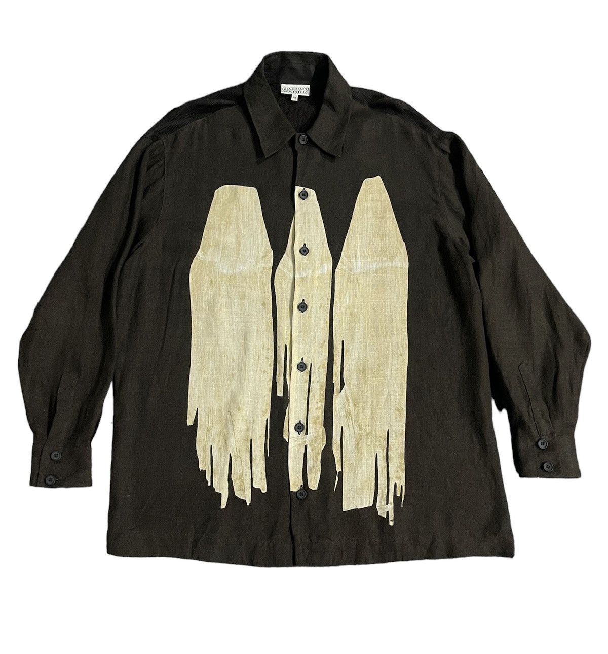 Gianfranco Ferre Gianfranco Ferre Button Up Linen Shirt Size US XL / EU 56 / 4 - 1 Thumbnail