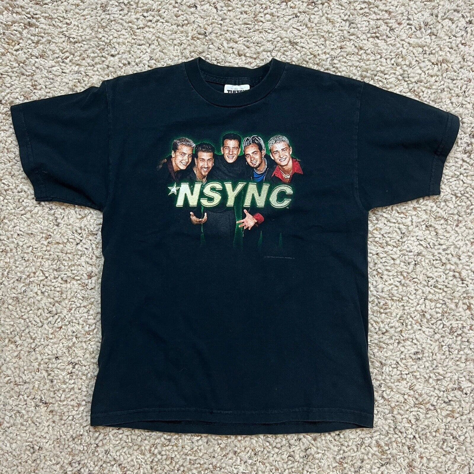 Vintage 90s NSYNC Concert Band Rap deals Tee Shirt