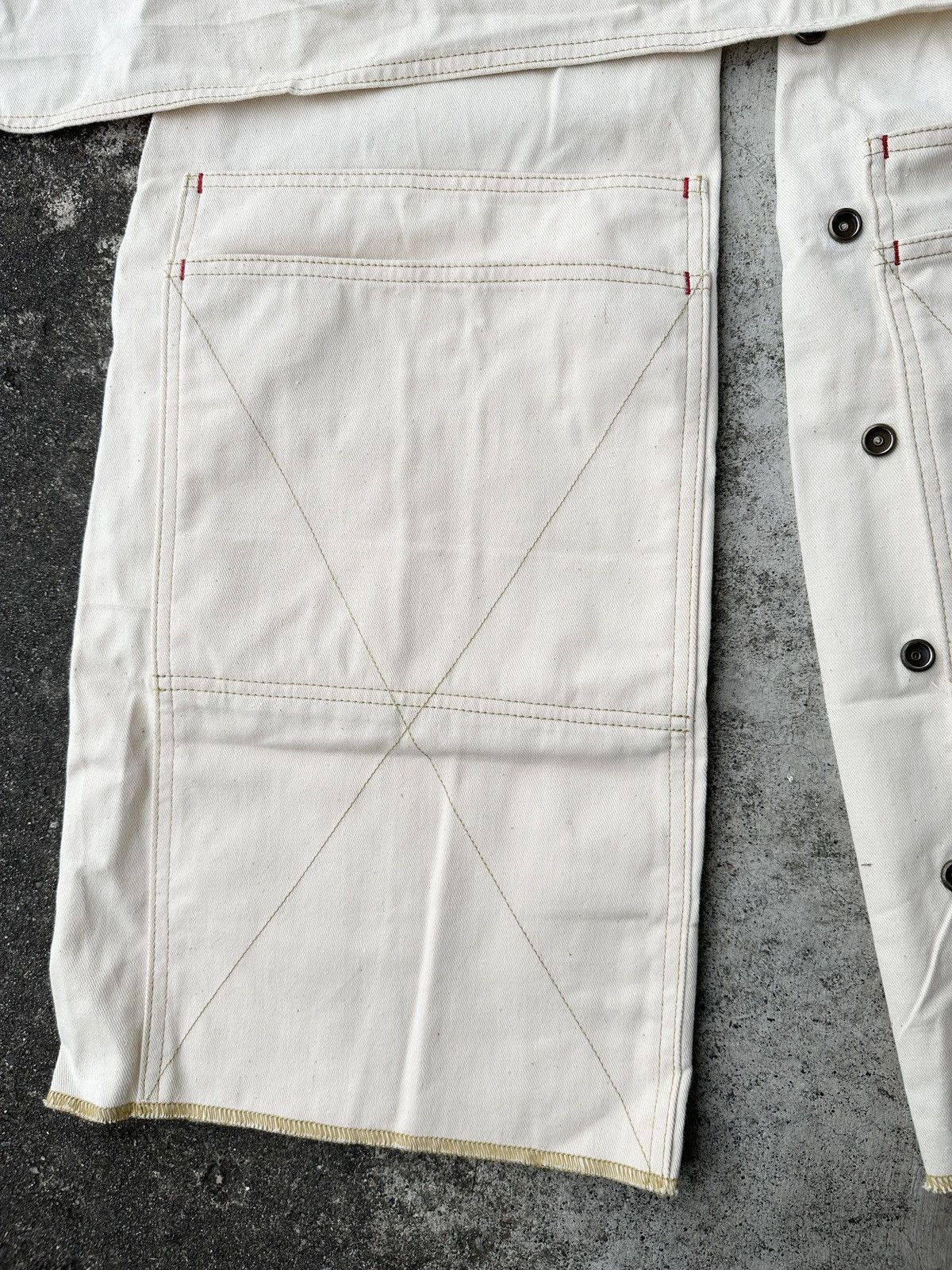Kapital Kapital Lumber double knee chaps + apron Ivory white pant Size US 36 / EU 52 - 5 Thumbnail