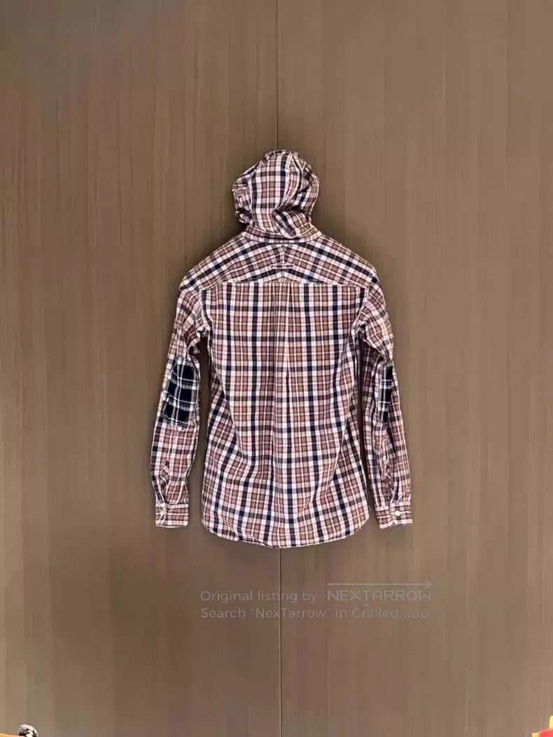 Junya Watanabe Junya Watanabe Plaid Patchwork Hooded Shirt Size US S / EU 44-46 / 1 - 2 Thumbnail