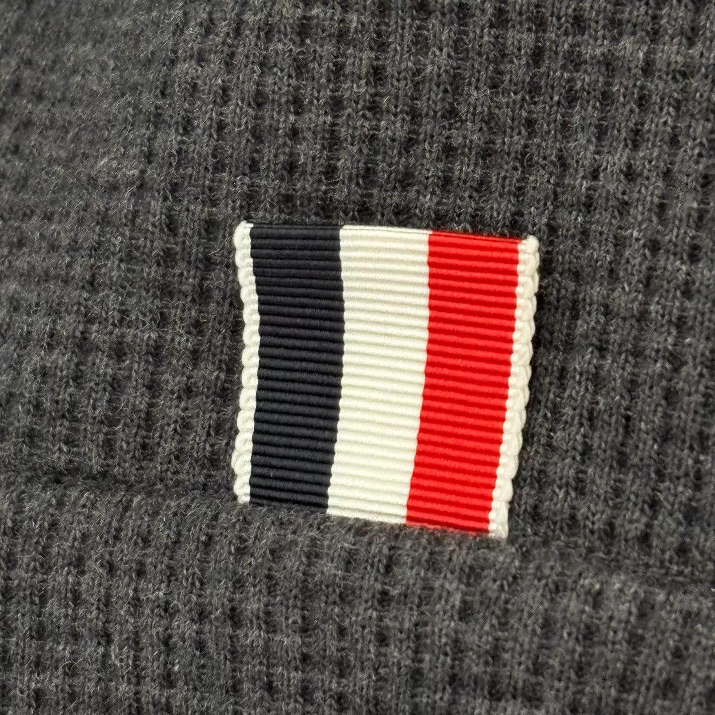 Thom Browne Thom Browne Black & Gray Waffle Zip Hoodie Size US XL / EU 56 / 4 - 6 Thumbnail