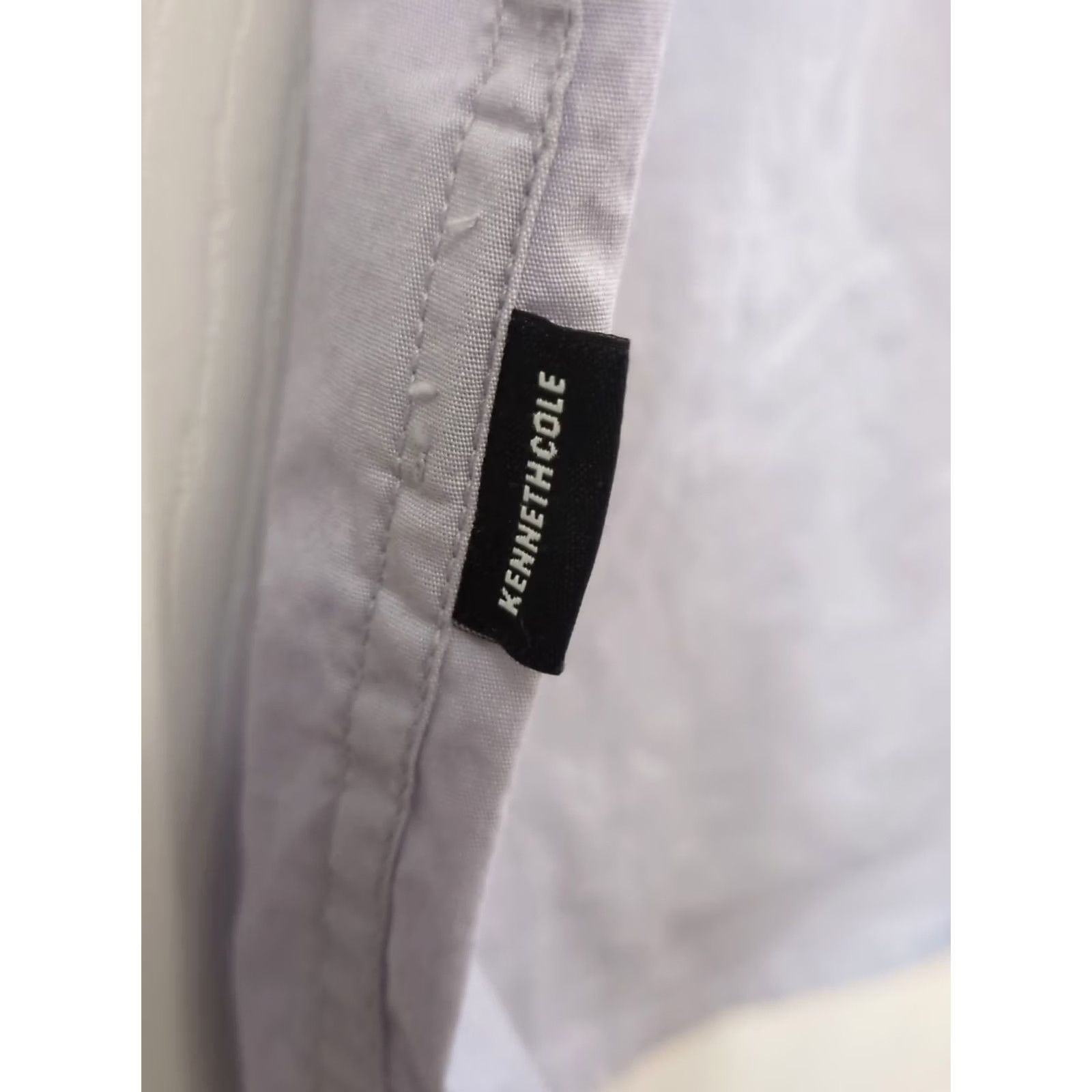 Kenneth Cole Kenneth Cole Men’s Short Sleeve Shirt 2 Pocket Slim Fit Medium Gray/Blue Shirt M Mens Gray Short Sleeve Button-Up Casual Slim Fit Pockets Size US M / EU 48-50 / 2 - 6 Thumbnail