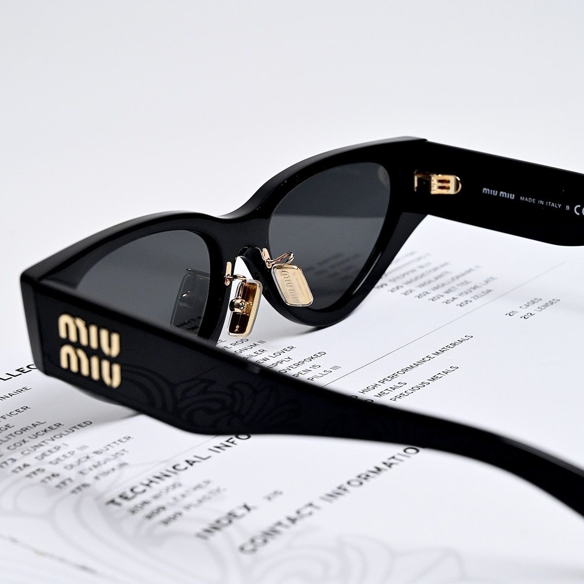 Miu Miu MIU MIU 0MU 03ZS SUNGLASSES Size ONE SIZE - 7 Thumbnail
