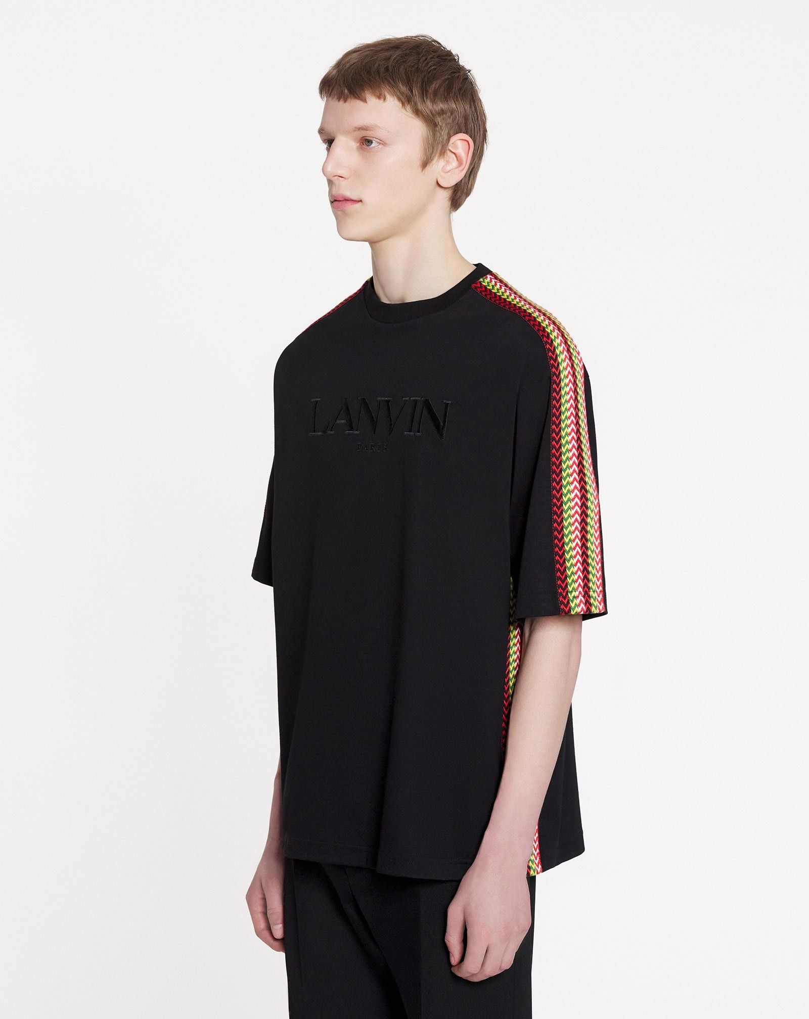 Lanvin o1w1db10225 Side Curb Oversized T-Shirt in Black Size US S / EU 44-46 / 1 - 3 Thumbnail