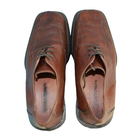 Bostonian × Leather Bostonian Square Toe Lace Up Dress Oxford Shoes Size US 9 / EU 42 - 7 Thumbnail
