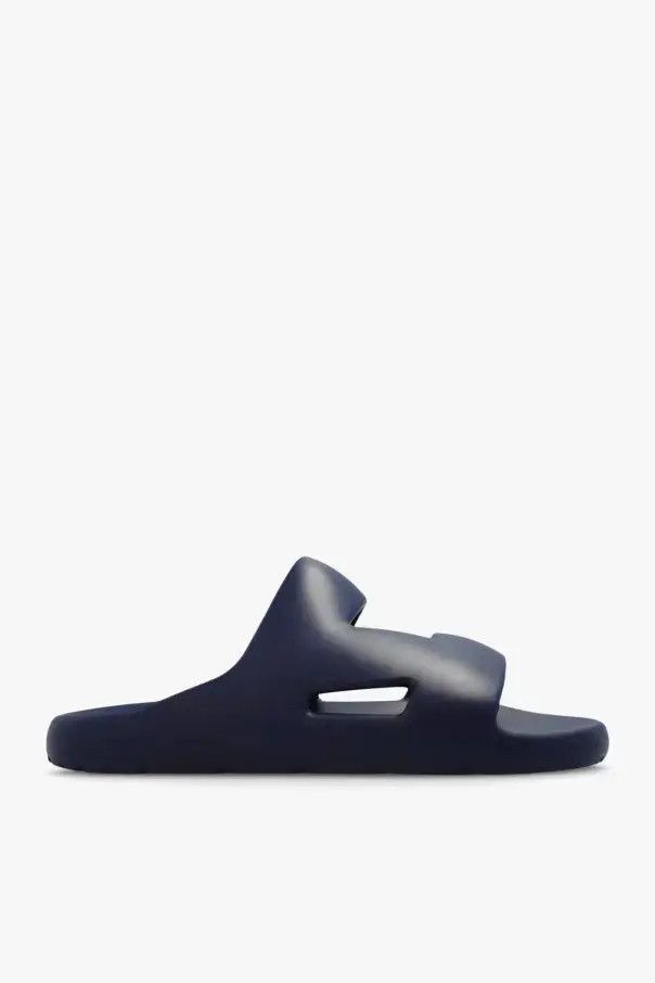 Bottega Veneta o1bcso1str0225 Band Slides in Navy Blue Size US 12 / EU 45 - 1 Thumbnail