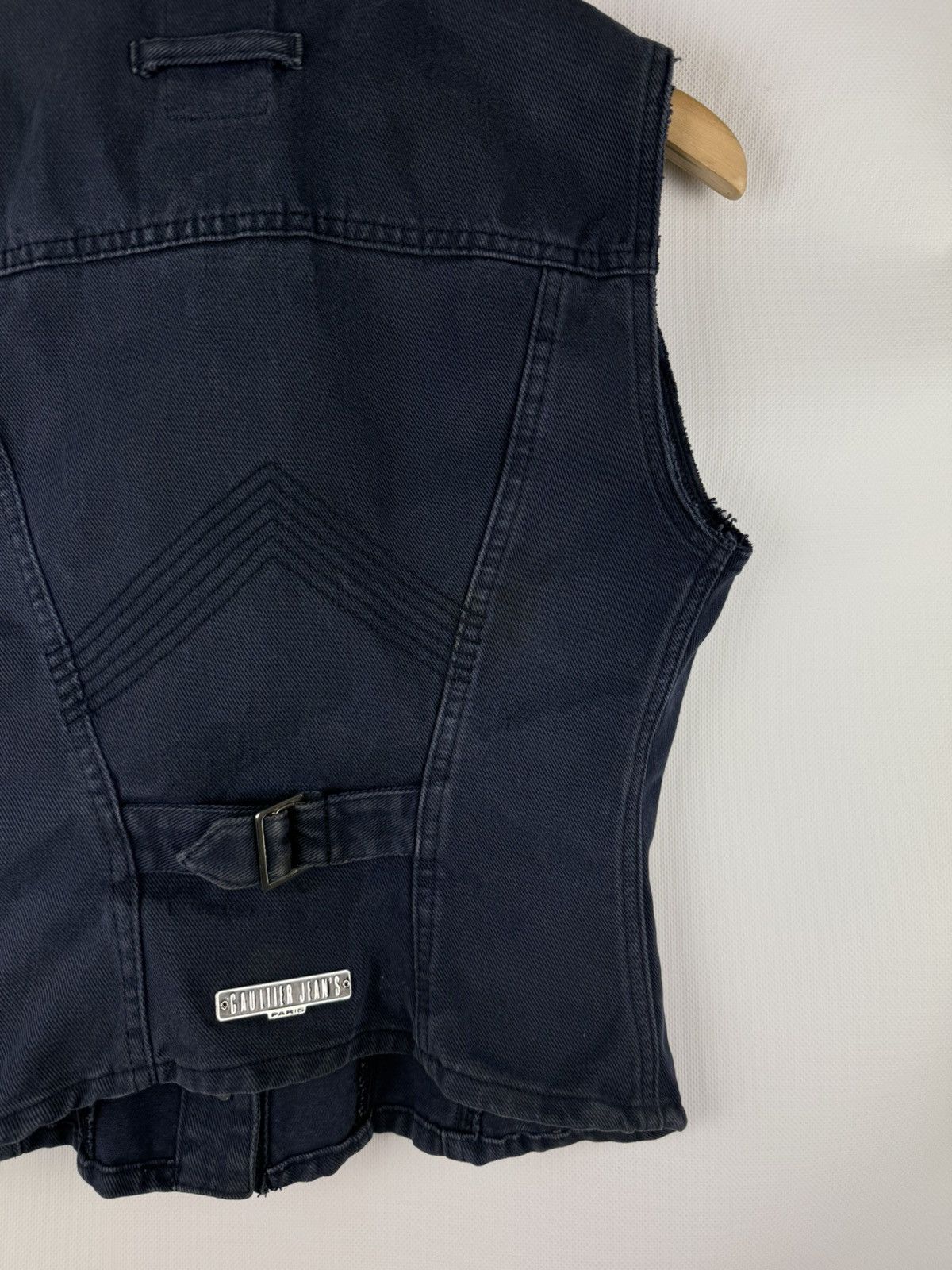Jean Paul Gaultier JPG Jean Paul Gaultier 22 Drill Vintage 90s Vest Waistcoat Size M / US 6-8 / IT 42-44 - 17 Thumbnail
