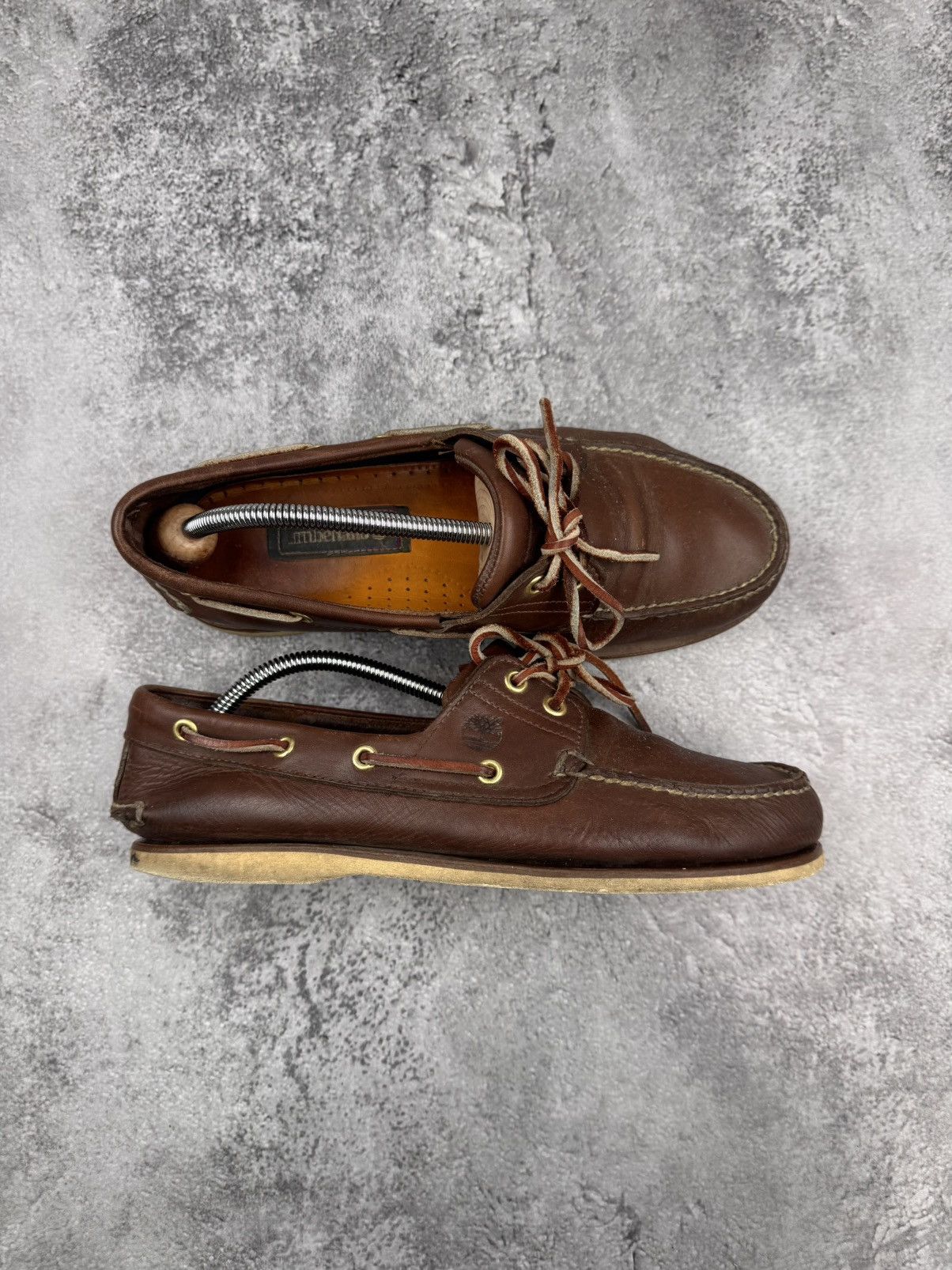 Timberland Timberland Boat Shoes Brown Leather Men Size 42 Size US 9 / EU 42 - 1 Thumbnail