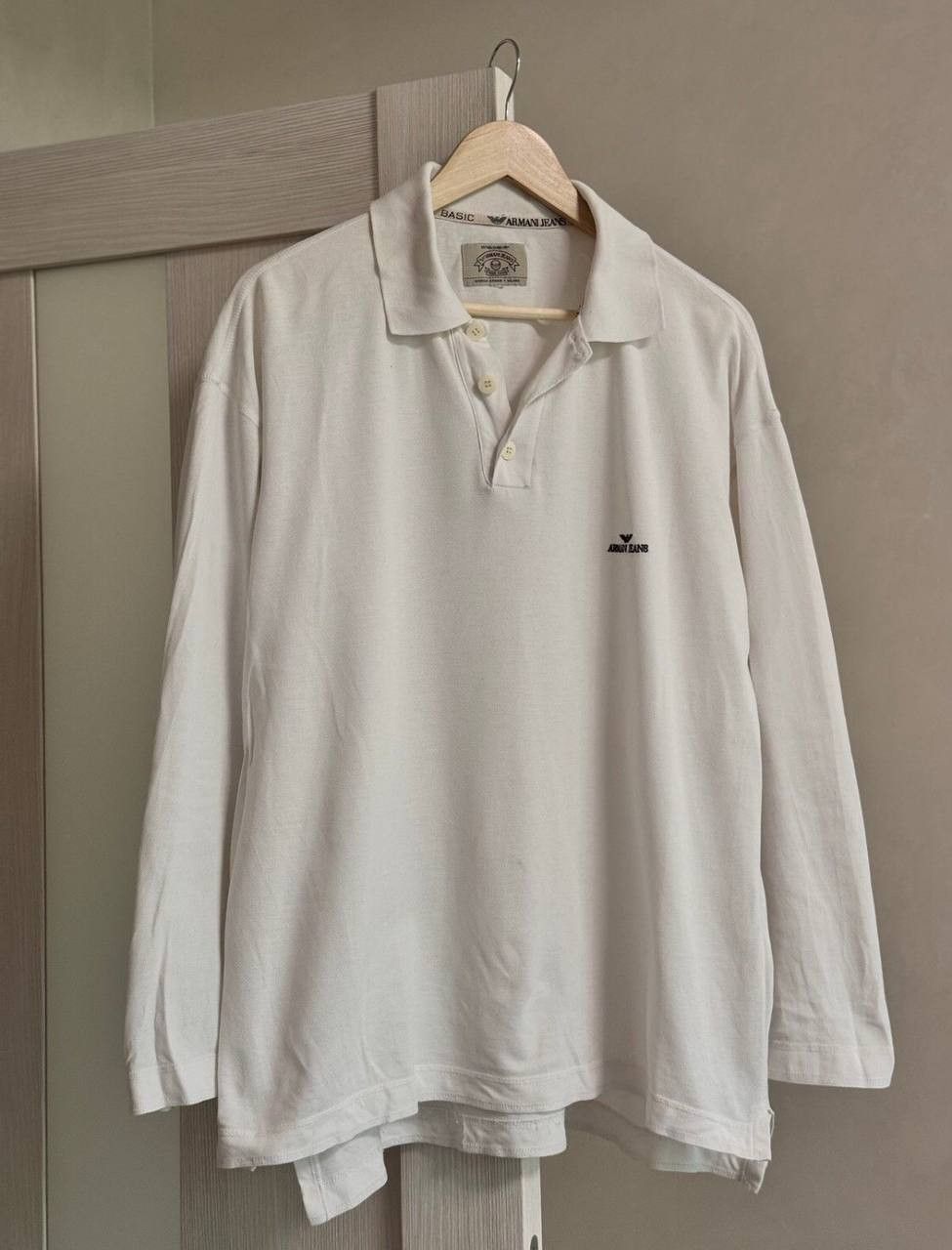 Vintage Armani Longsleeve Knit Pullover Sweater Jumper Rugby Size US XL / EU 56 / 4 - 13 Thumbnail
