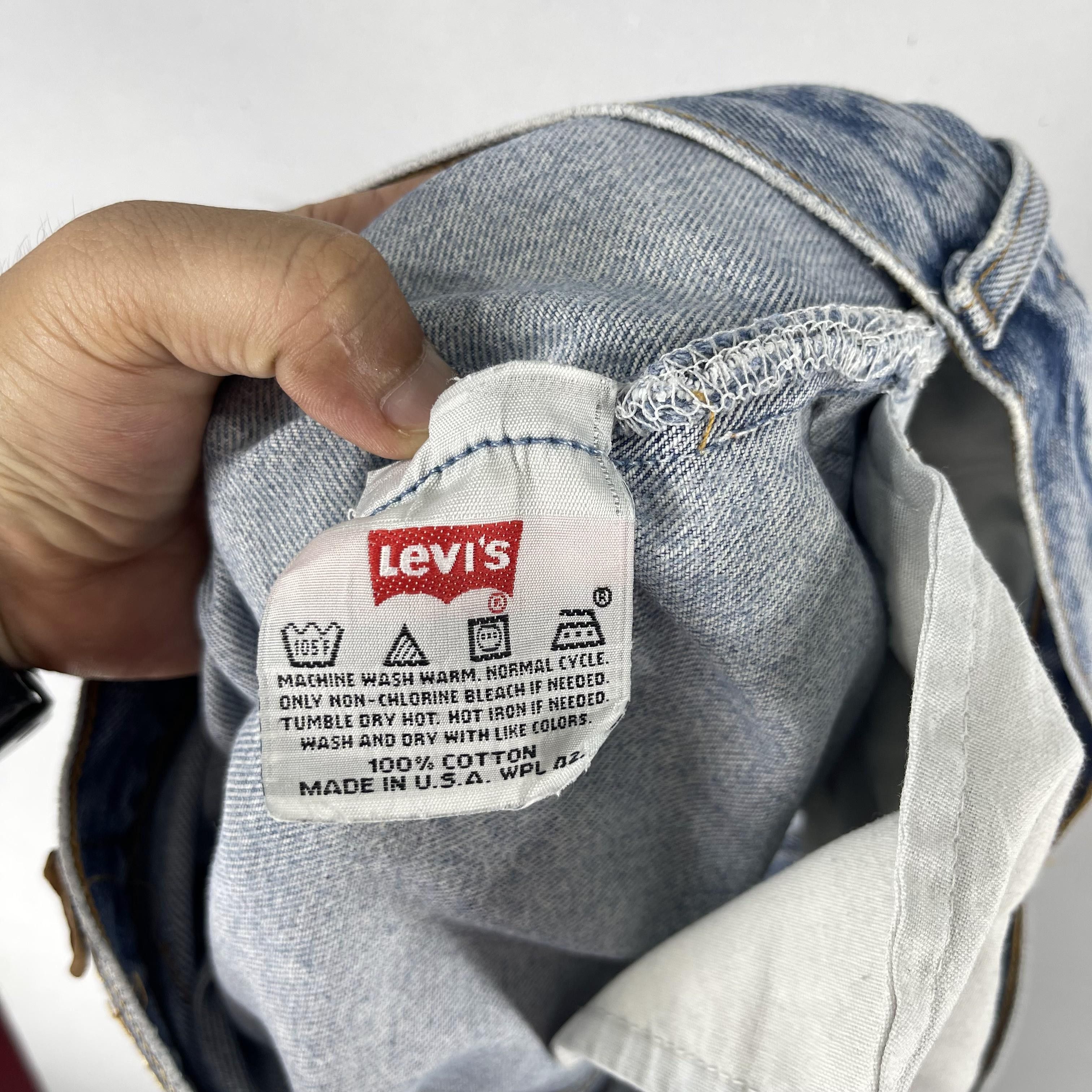 Levi's × Vintage W33 L30 Vintage Levis 501 Usa Distressed Knee Ripped Jeans Size US 33 - 7 Thumbnail