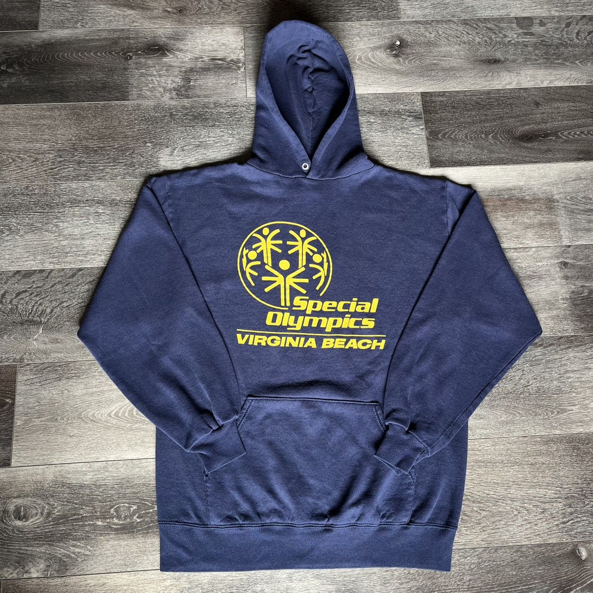 Vintage Vintage 90s Special Olympics Virginia Beach Pullover Hoodie Size US L / EU 52-54 / 3 - 1 Thumbnail