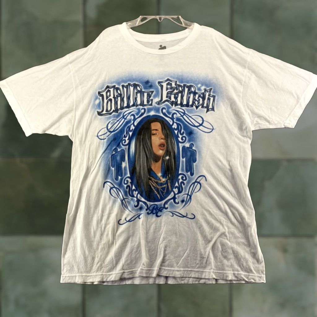 Vintage VINTAGE Billie Eilish Music Tour T-Shirt Adults L White Graphic 2019 Y2K Pop Concert Merch Size L / US 10 / IT 46 - 1 Thumbnail