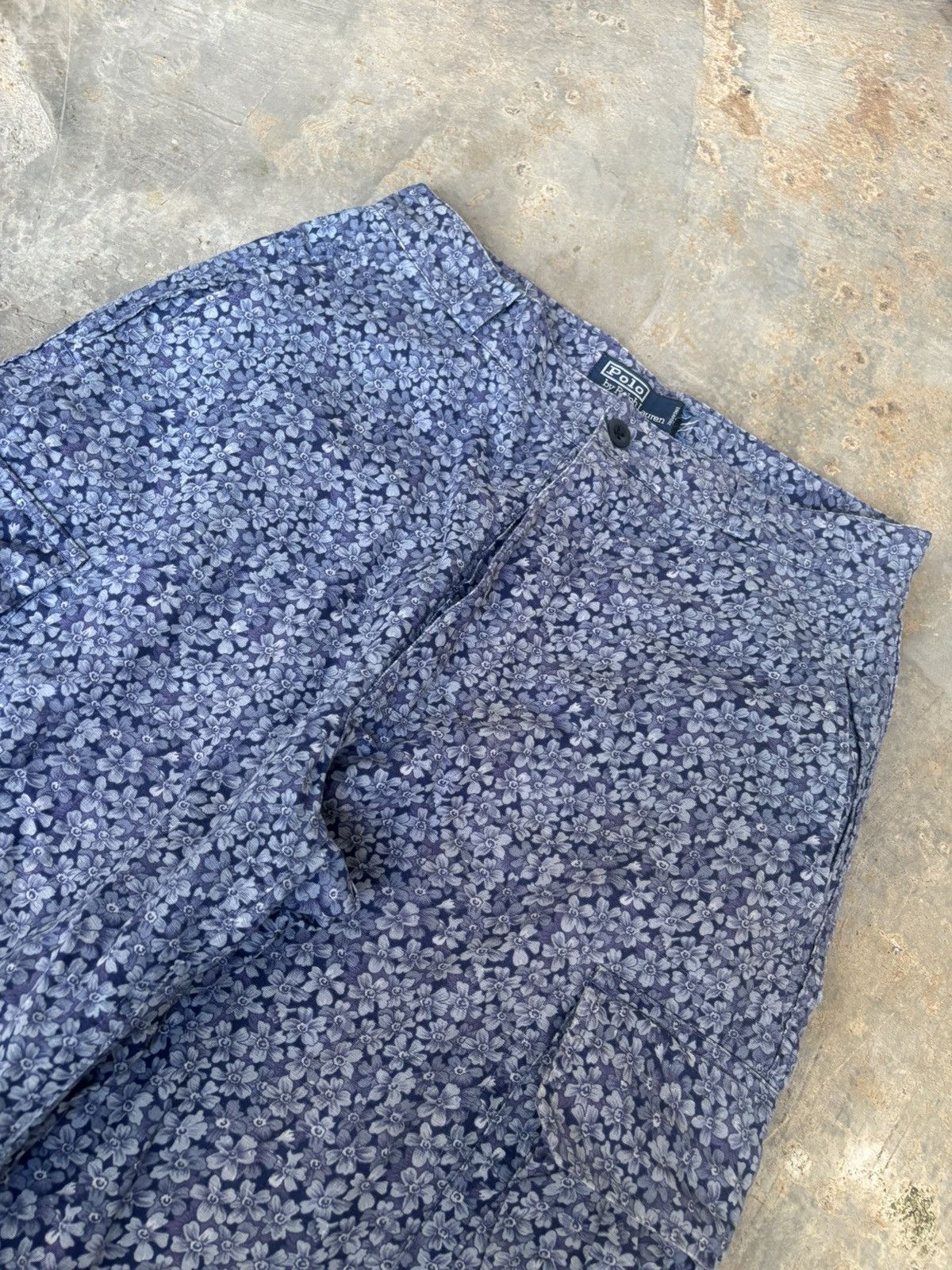 Japanese Brand × Polo Ralph Lauren × Ralph Lauren Vintage Polo Ralph Lauren Floral Cargo Pants Size US 30 / EU 46 - 3 Thumbnail