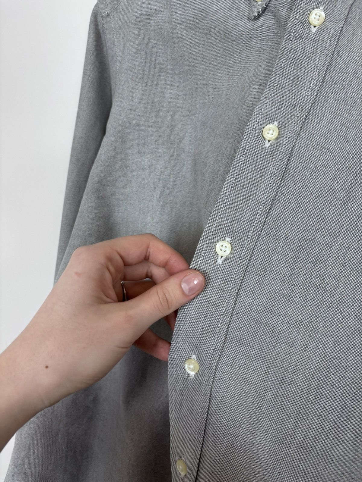 Etro Etro Men’s Textured Grey Long Sleeve Shirt Button Down Size US L / EU 52-54 / 3 - 7 Thumbnail